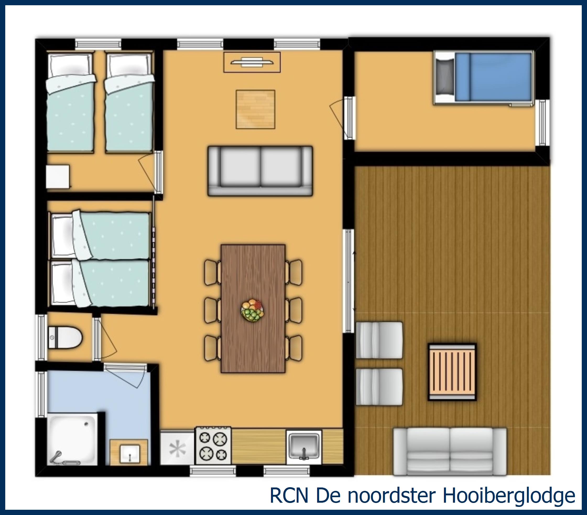 Blokhut Hooiberglodge in De Noordster