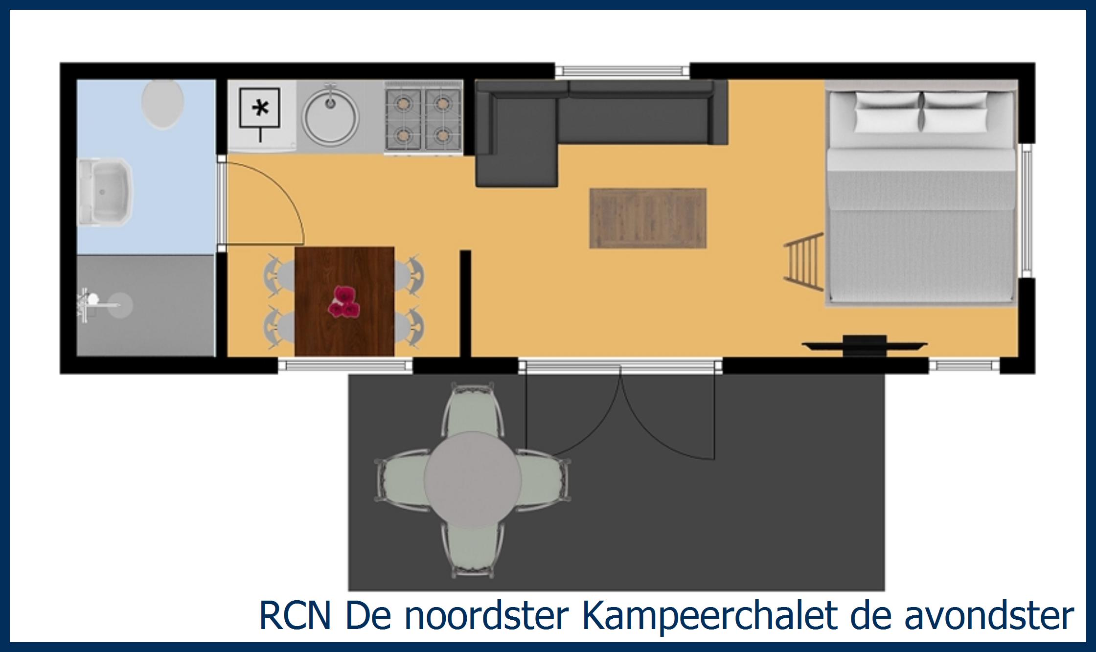 Blokhut Kampeer de avondster in De Noordster