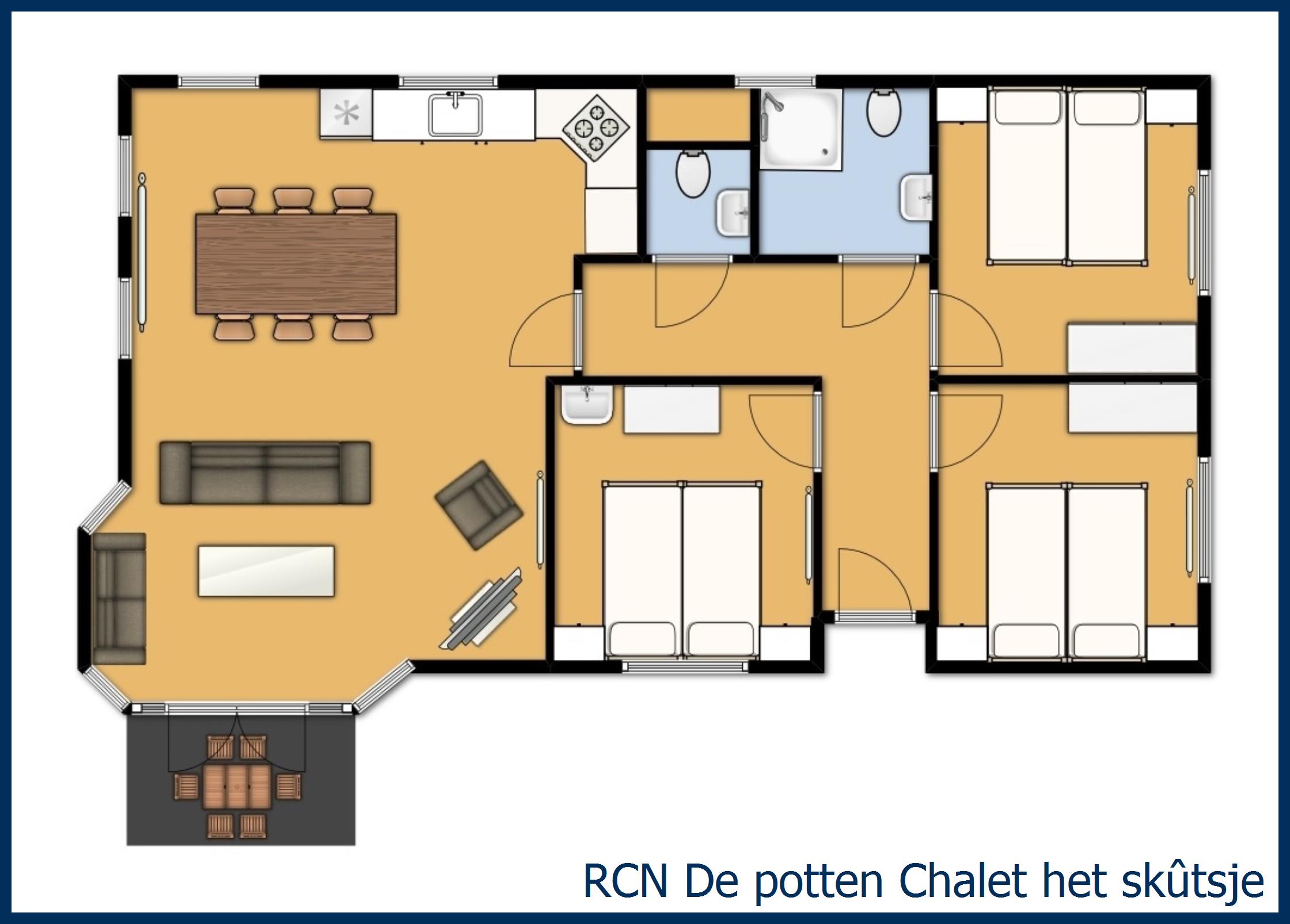 Blokhut het Skûtsje in De Potten