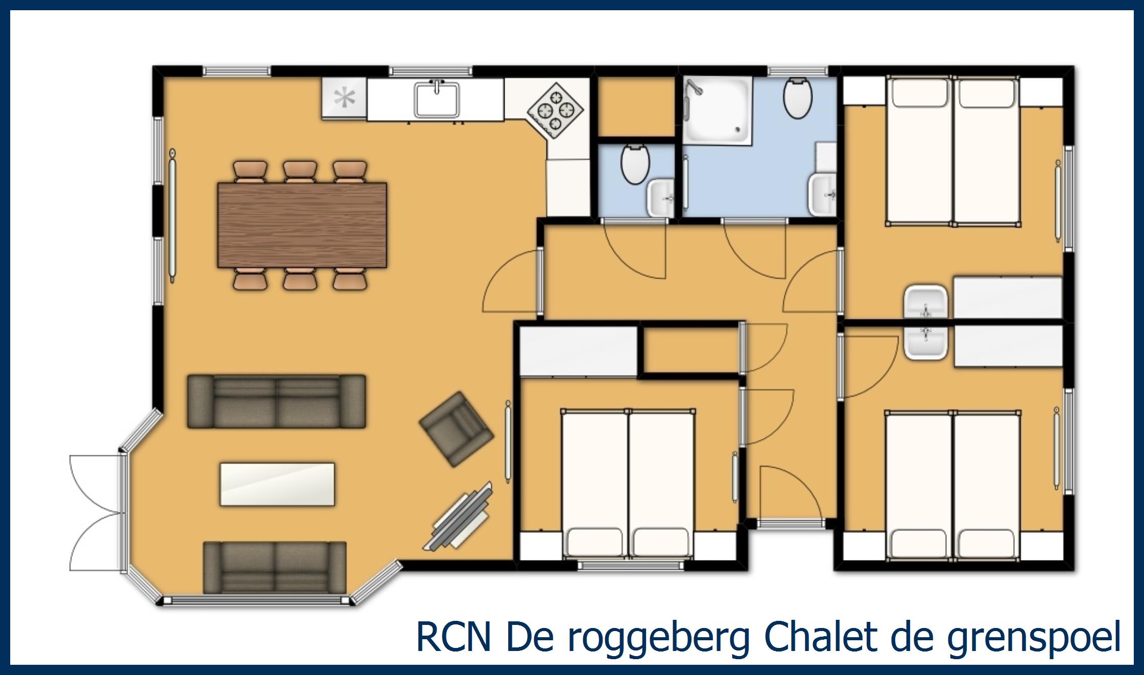 Cabane en bois de grenspoel à De Roggeberg