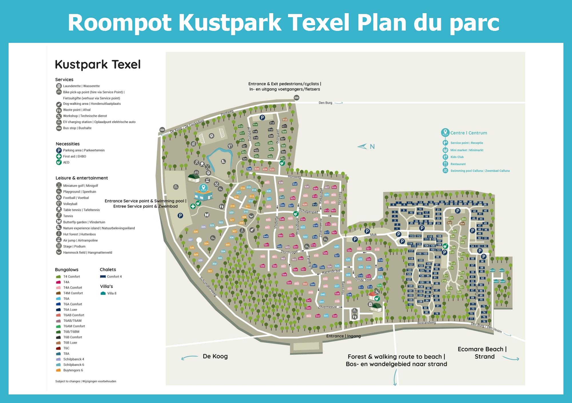 // Le plan de Roompot Kustpark