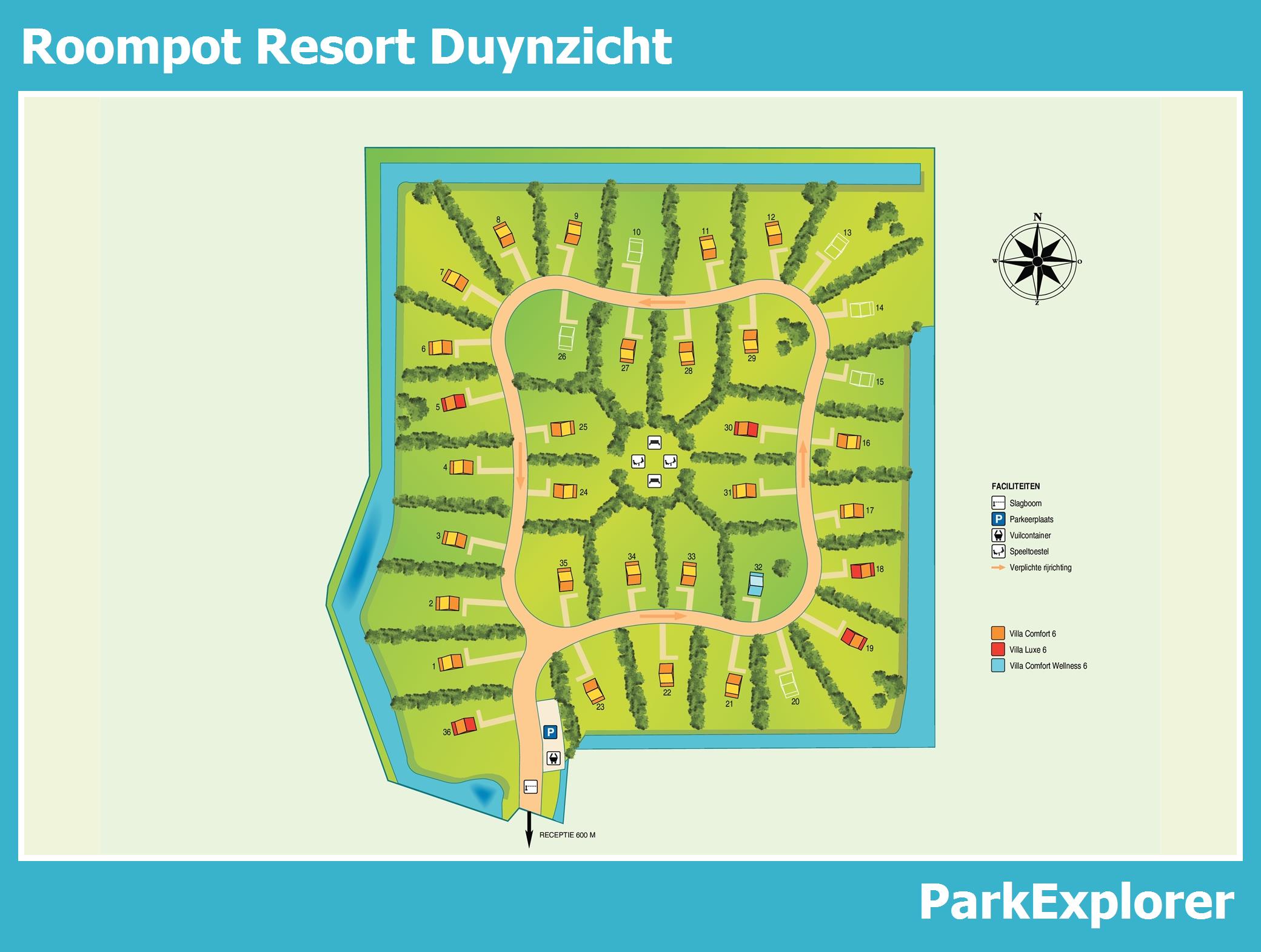 Plattegrond Roompot Duynzicht
