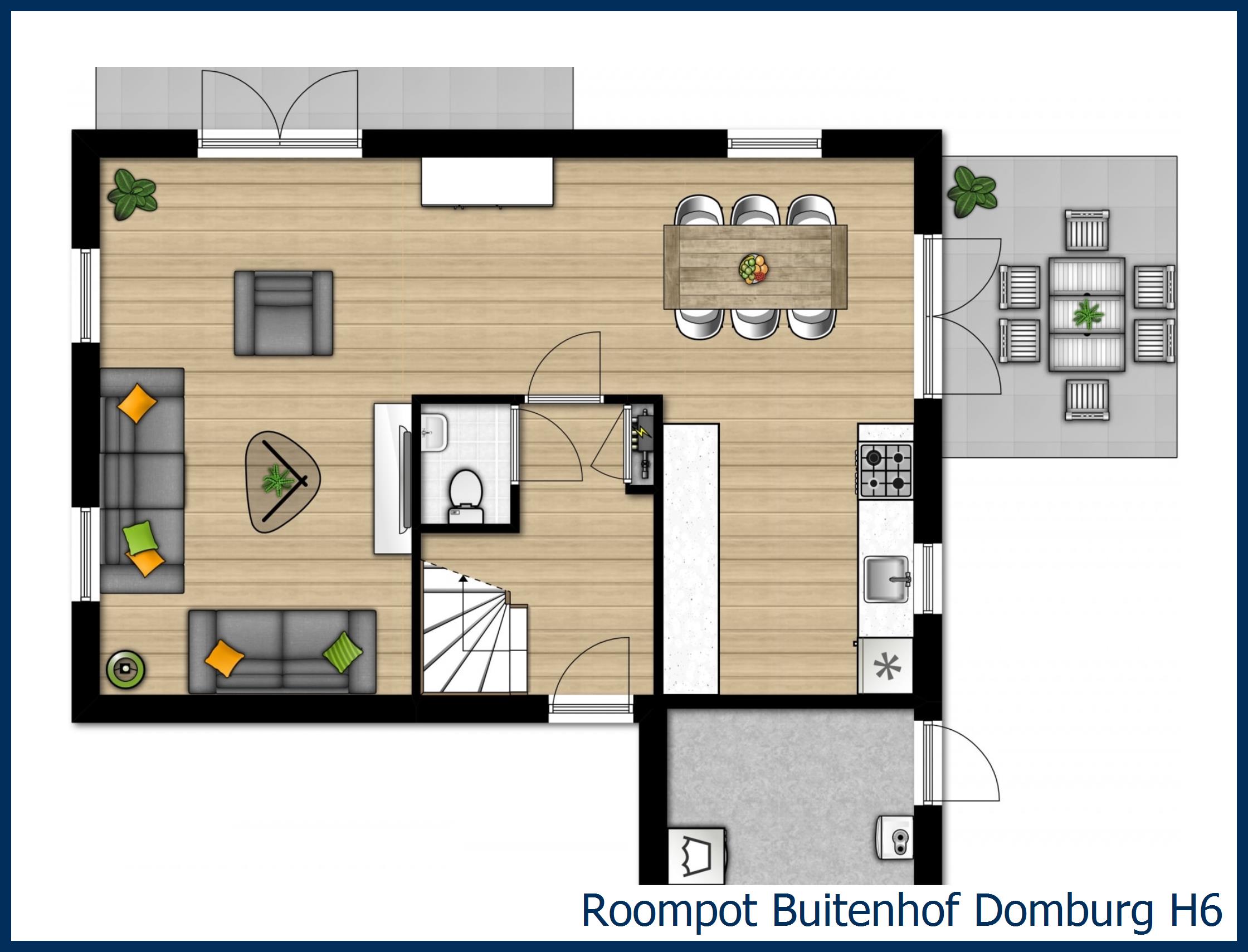 Bungalow H6 à Buitenhof Domburg