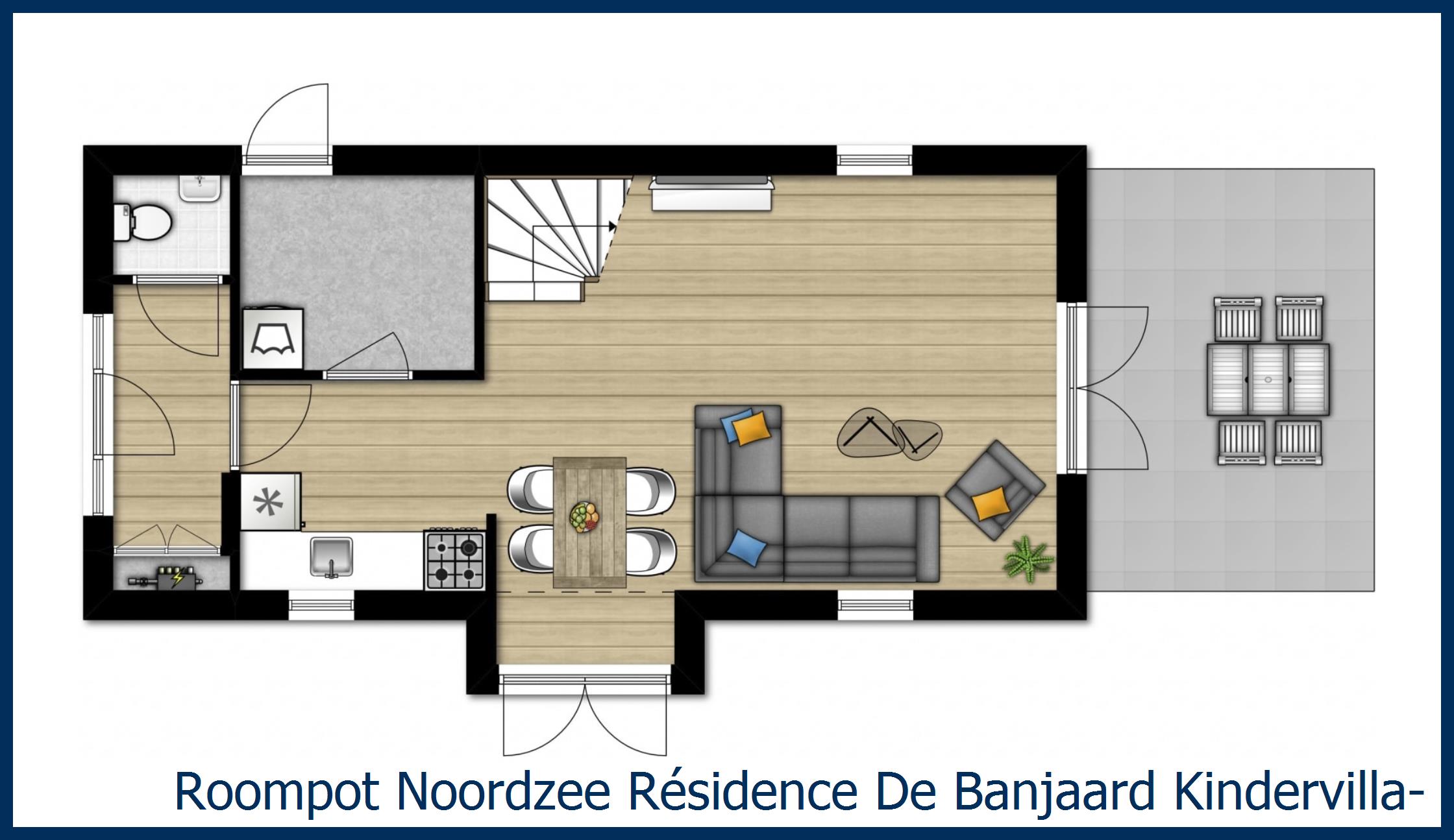 Villa Kindervilla-R5 à Noordzee Résidence De Banjaard