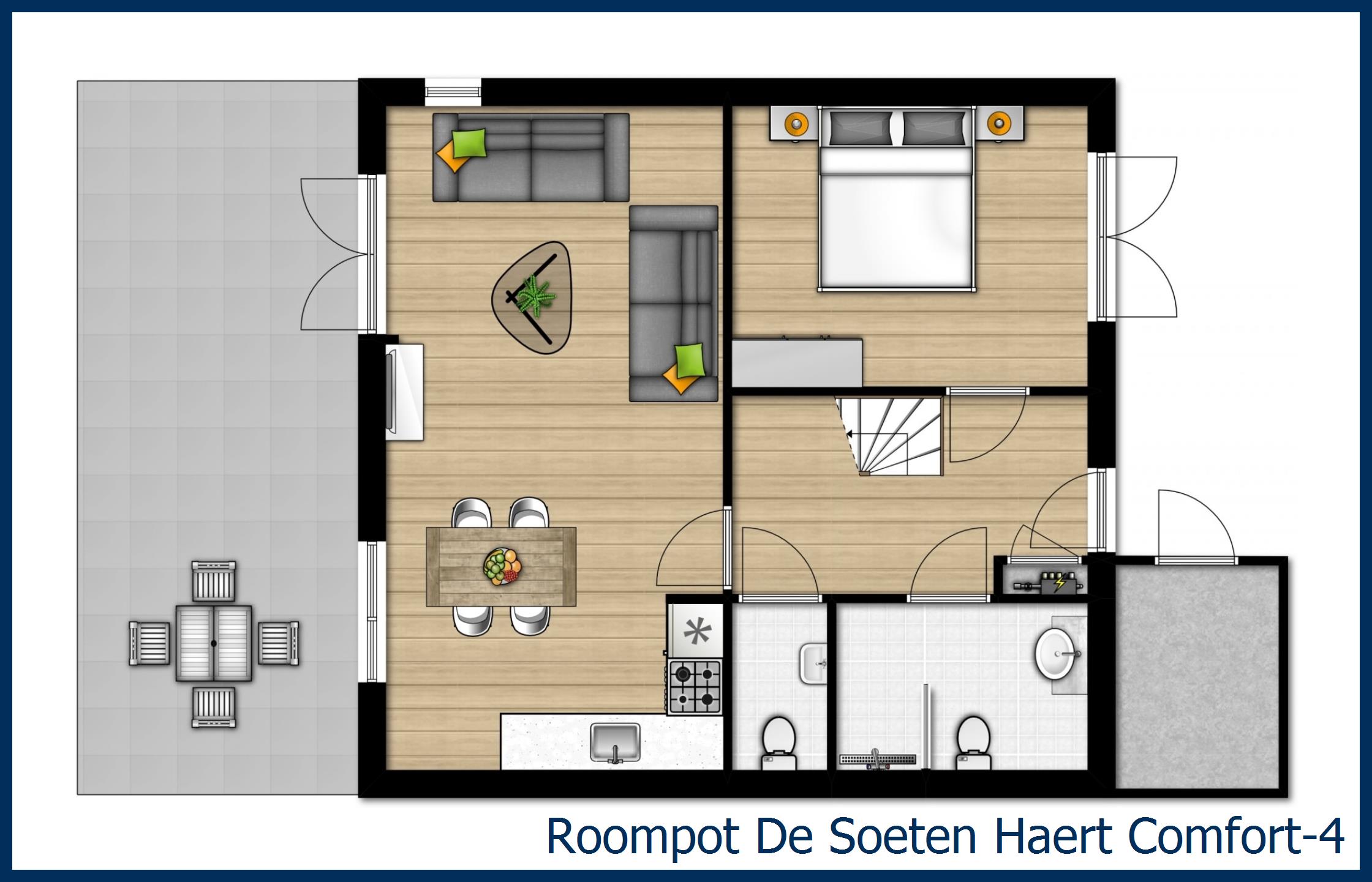 Bungalow Comfort-4 à De Soeten Haert