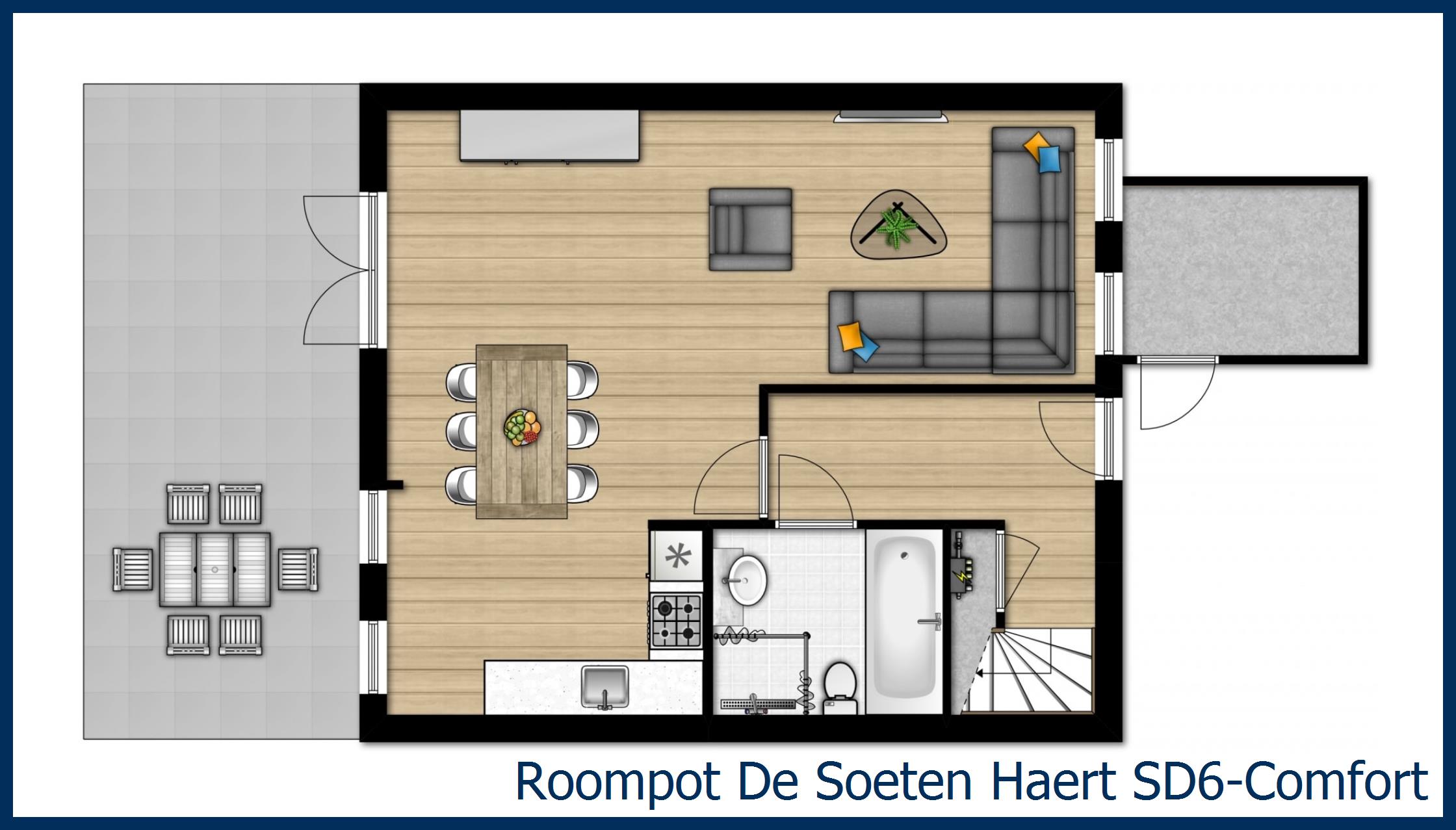 Bungalow SD6-Comfort à De Soeten Haert