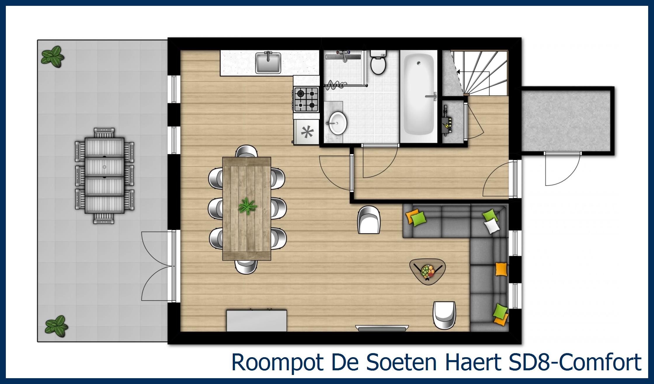 Bungalow SD8-Comfort à De Soeten Haert