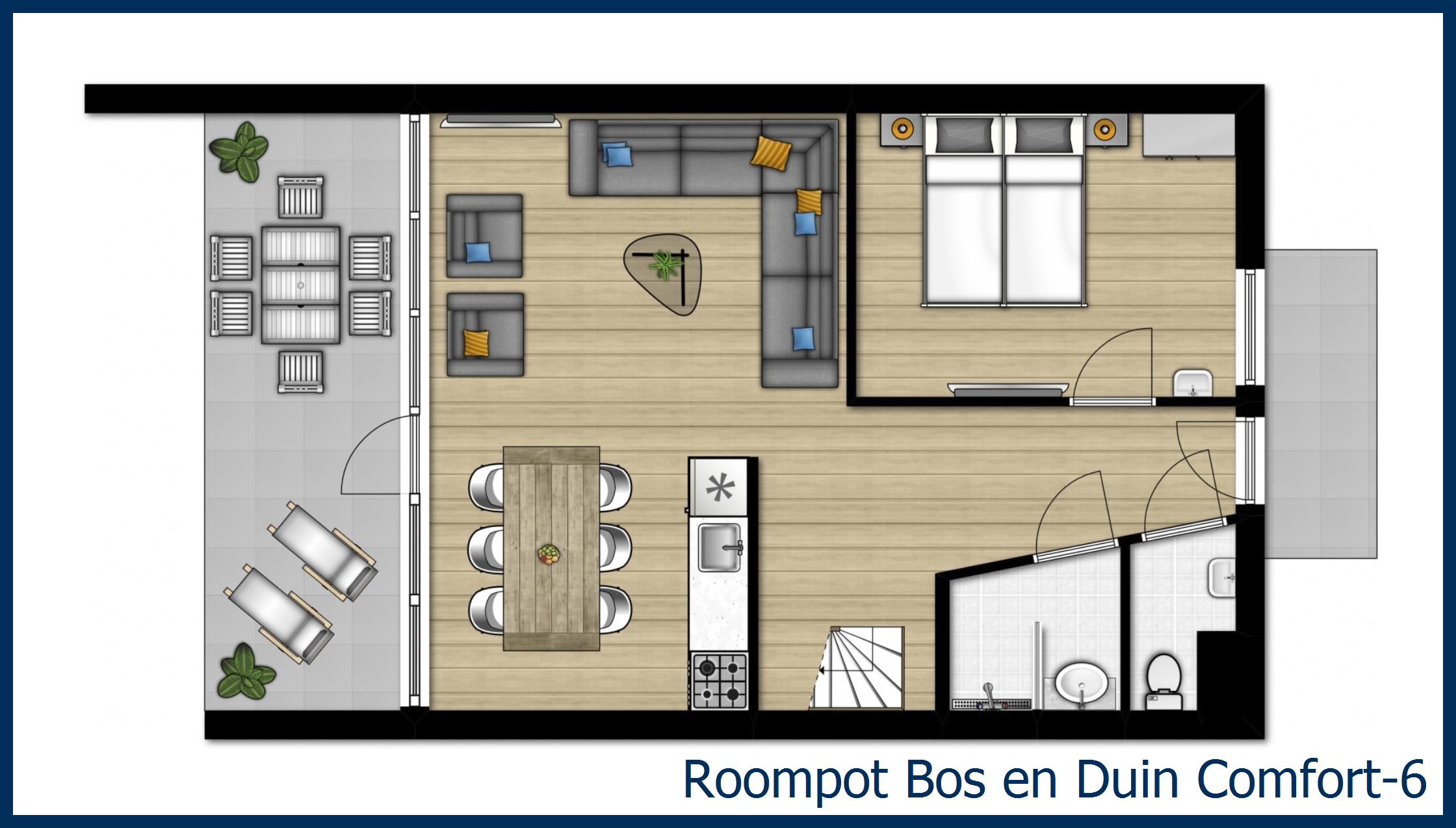 Bungalow Comfort-6 à Bos en Duin