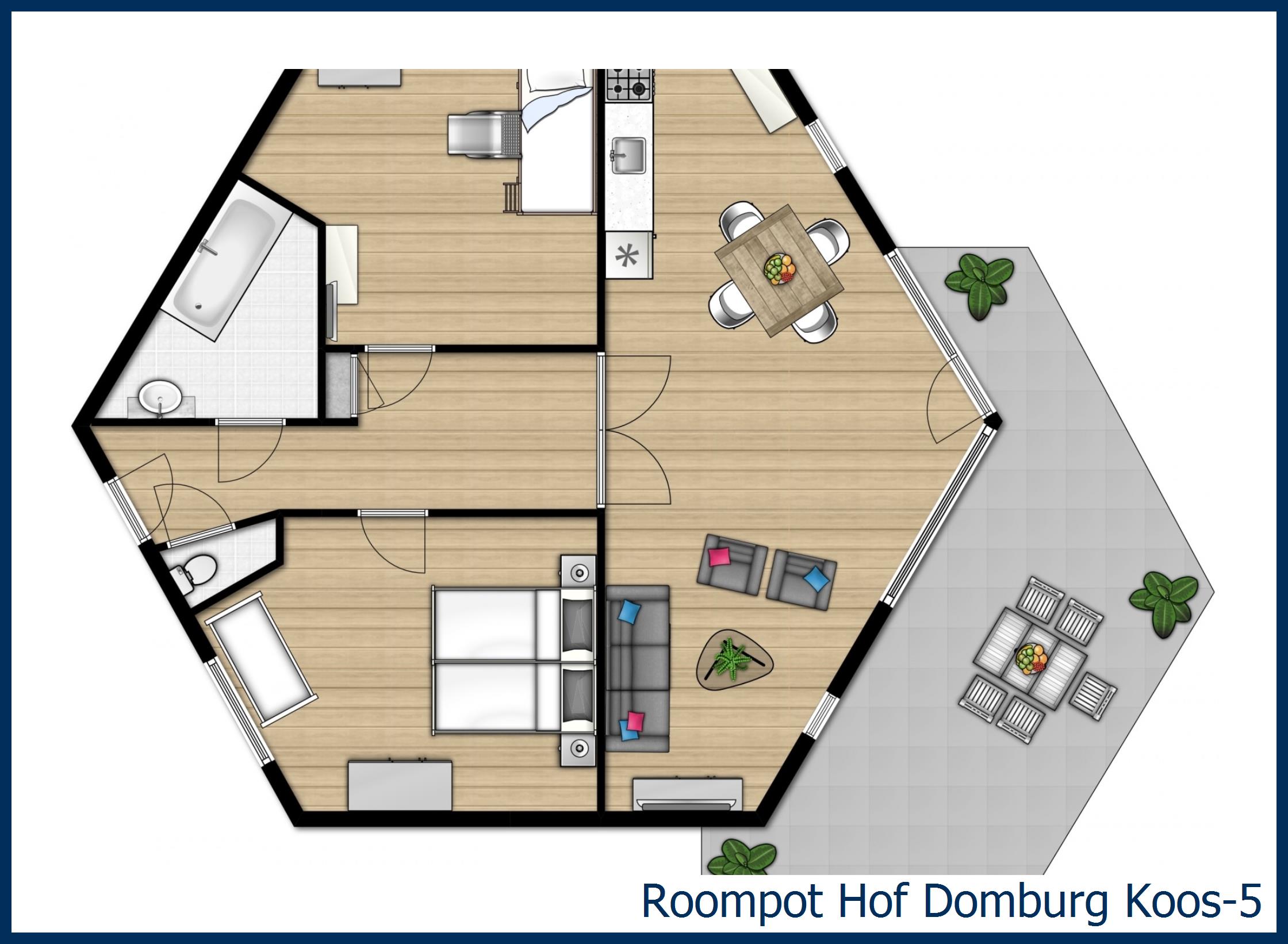Bungalow Koos-5 in Hof Domburg