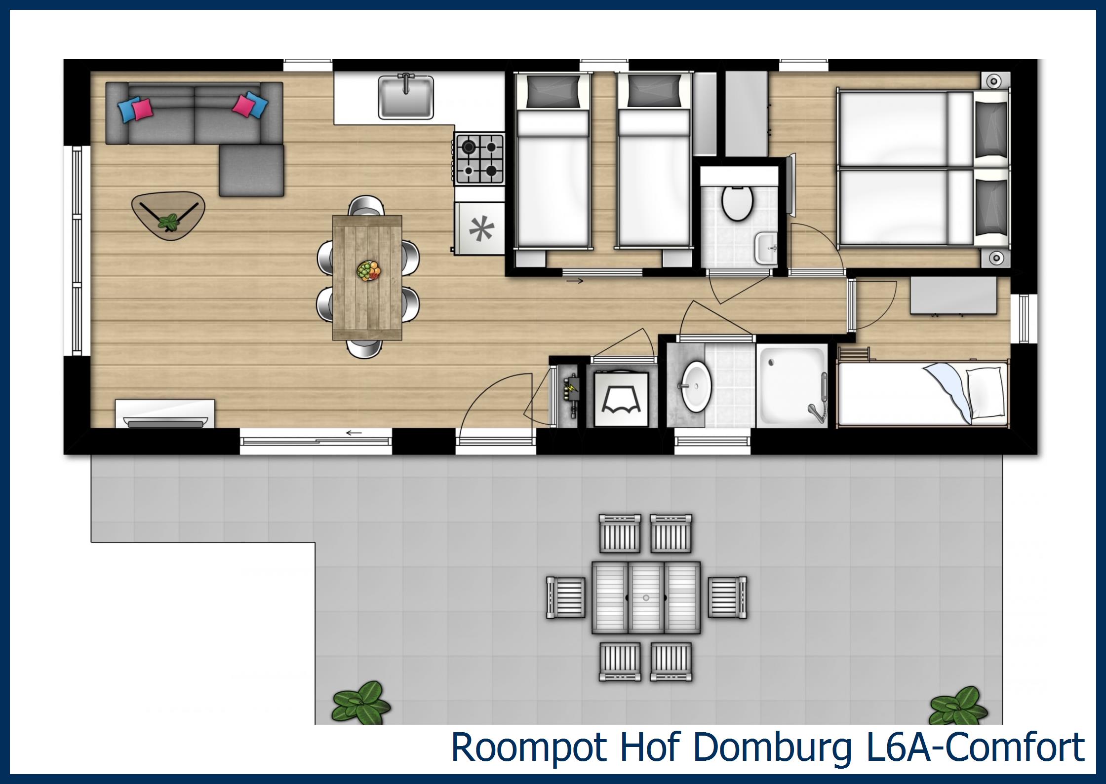 Lodge L6A-Comfort in Hof Domburg