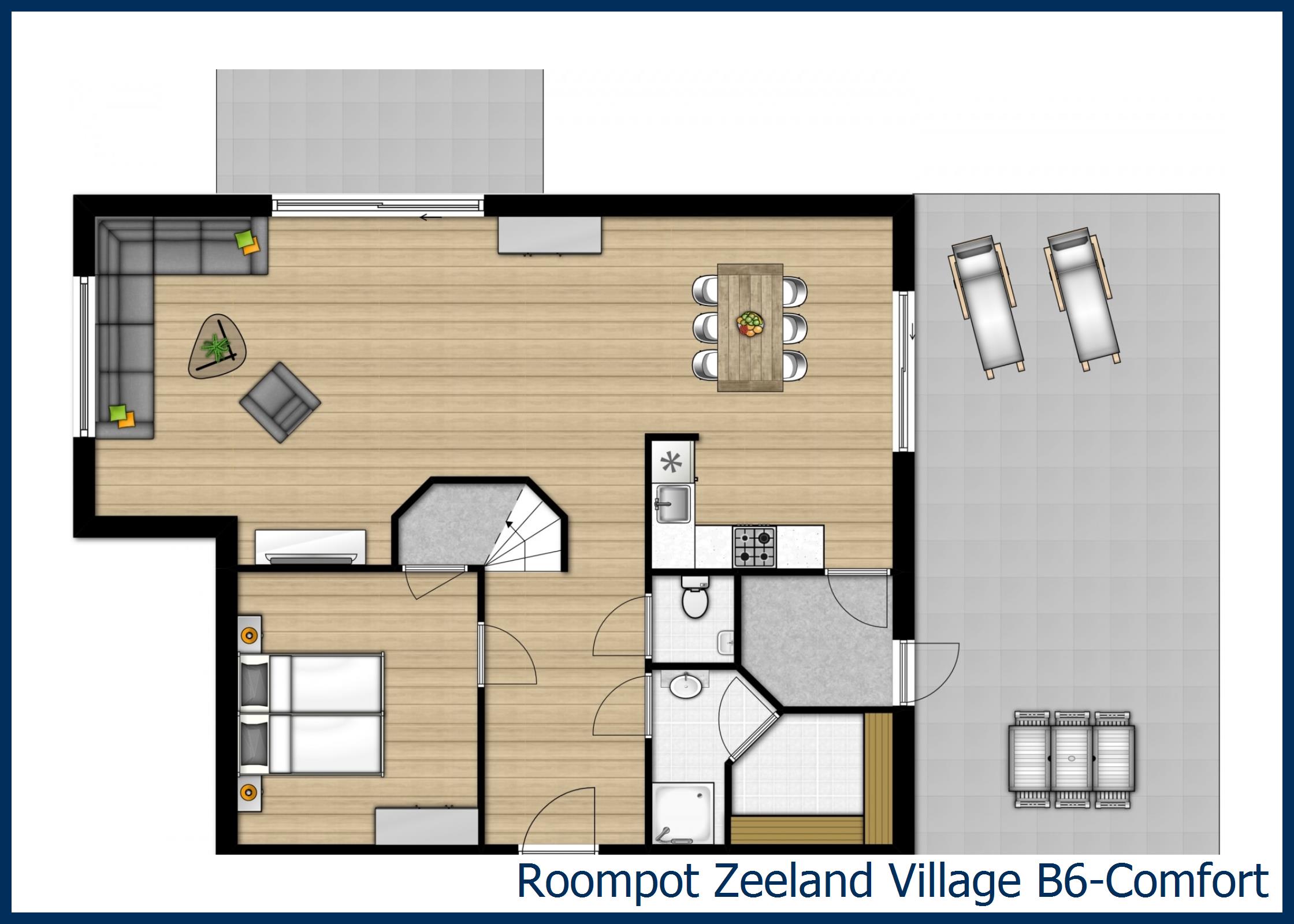 Bungalow B6-Comfort à Zeeland Village