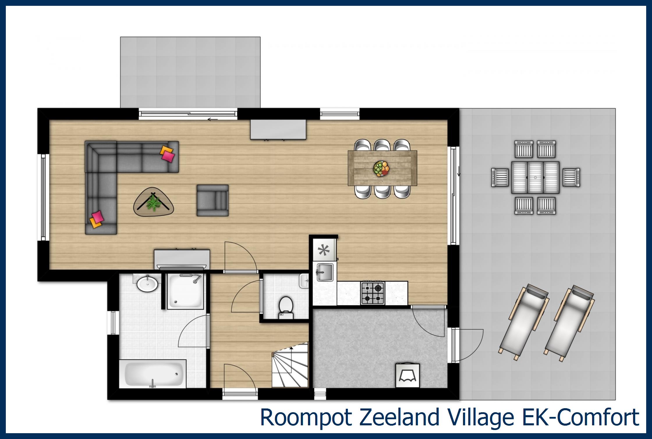 Bungalow EK-Comfort à Zeeland Village