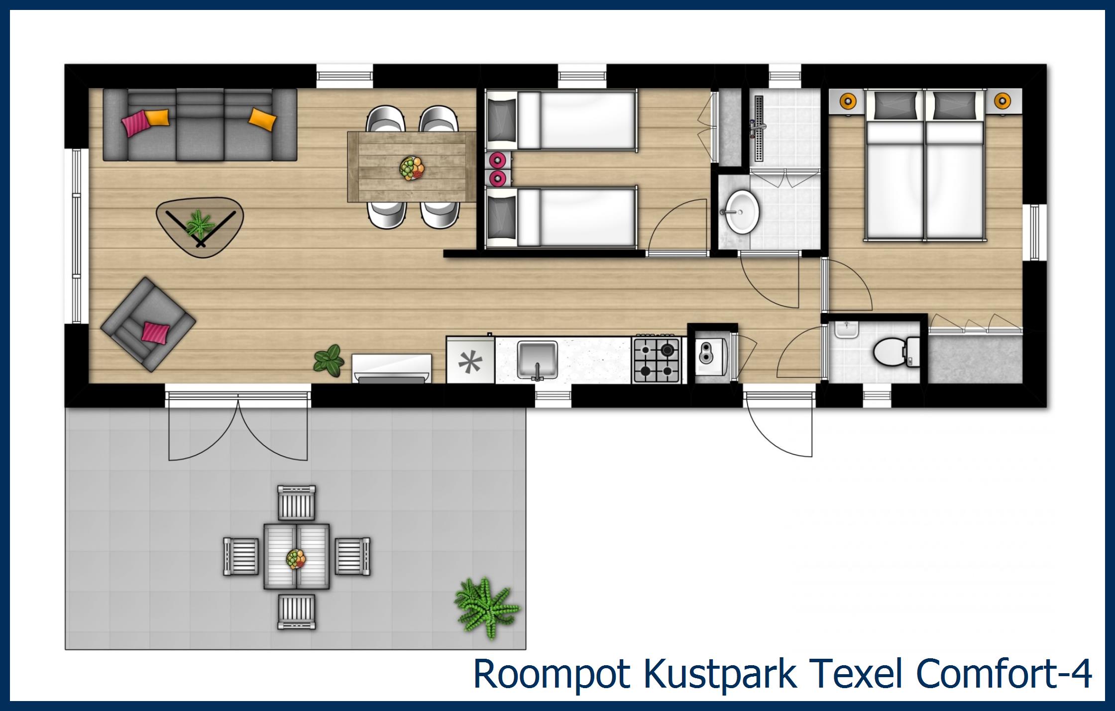 Chalet Comfort-4 à Kustpark Texel