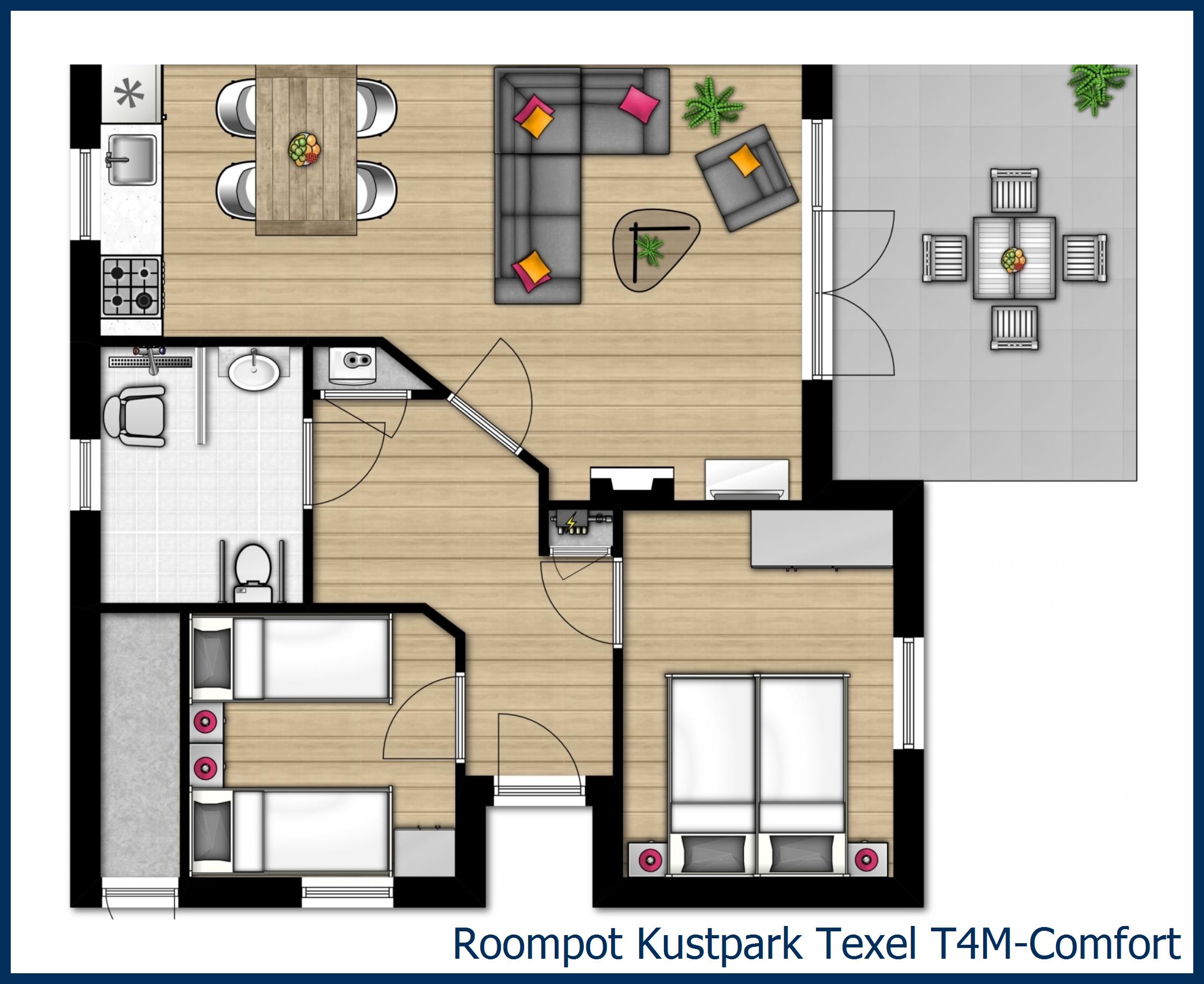 Bungalow T4M-Comfort à Kustpark Texel