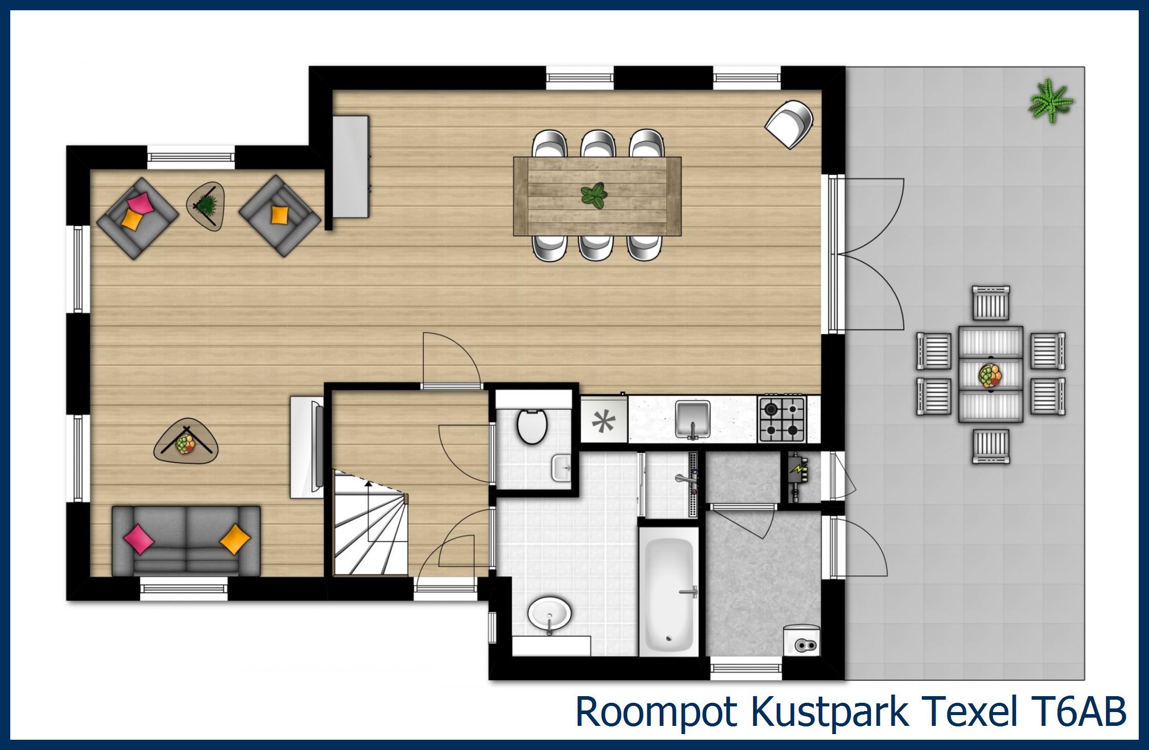 Bungalow T6AB in Kustpark Texel