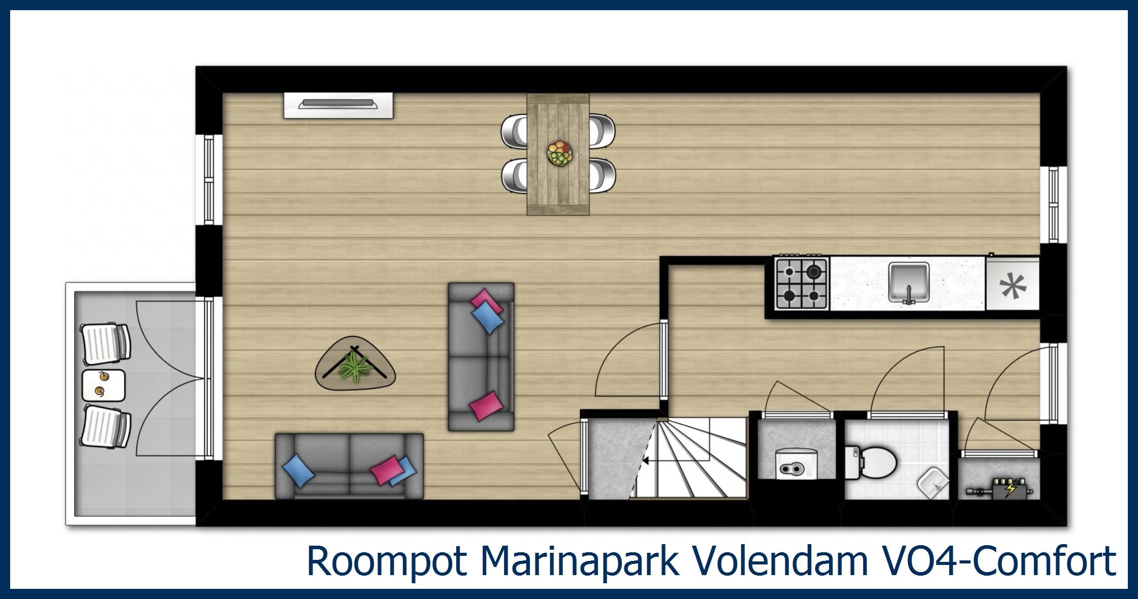 Bungalow VO4-Comfort à Marinapark Volendam
