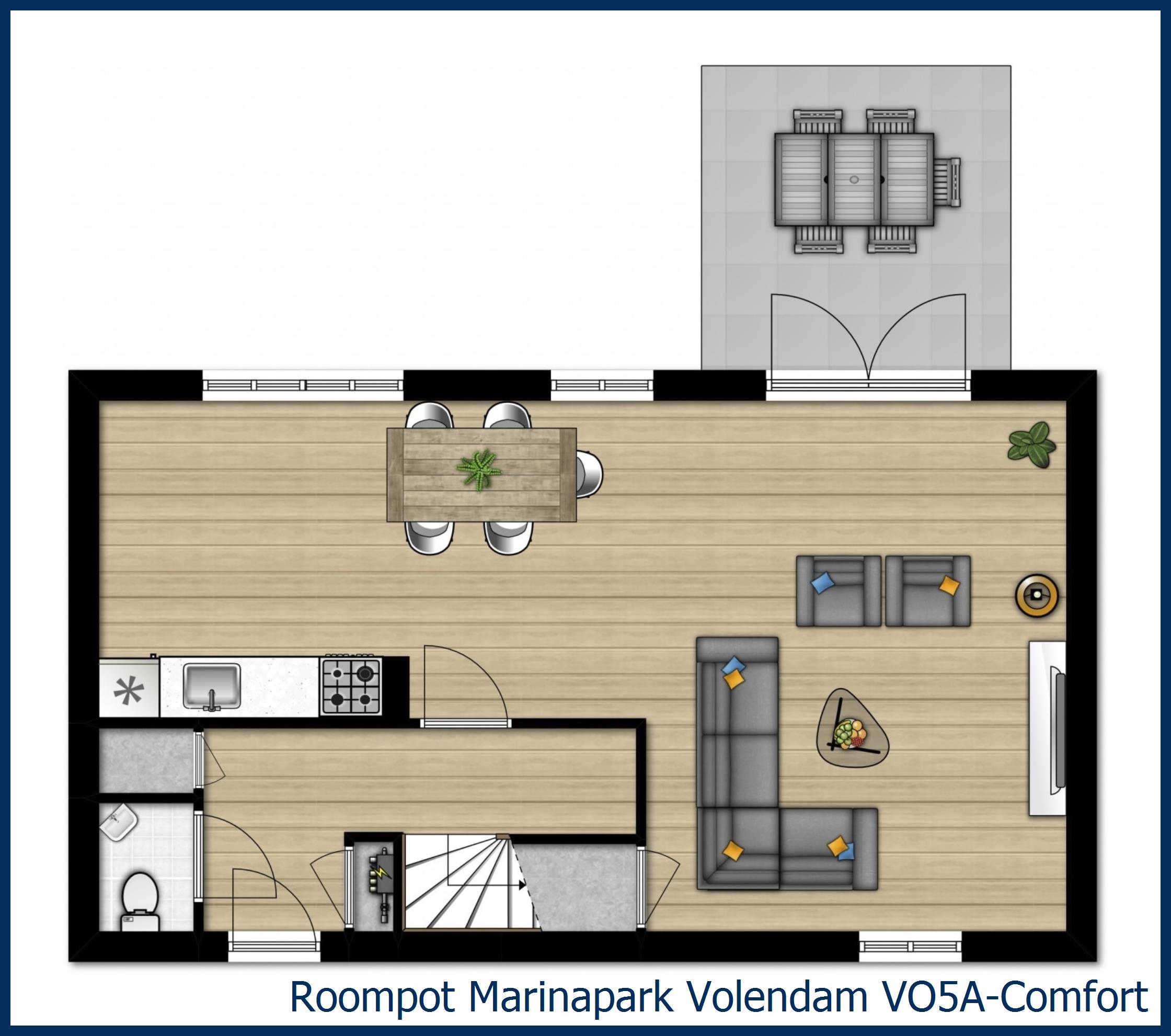 Bungalow VO5A-Comfort à Marinapark Volendam