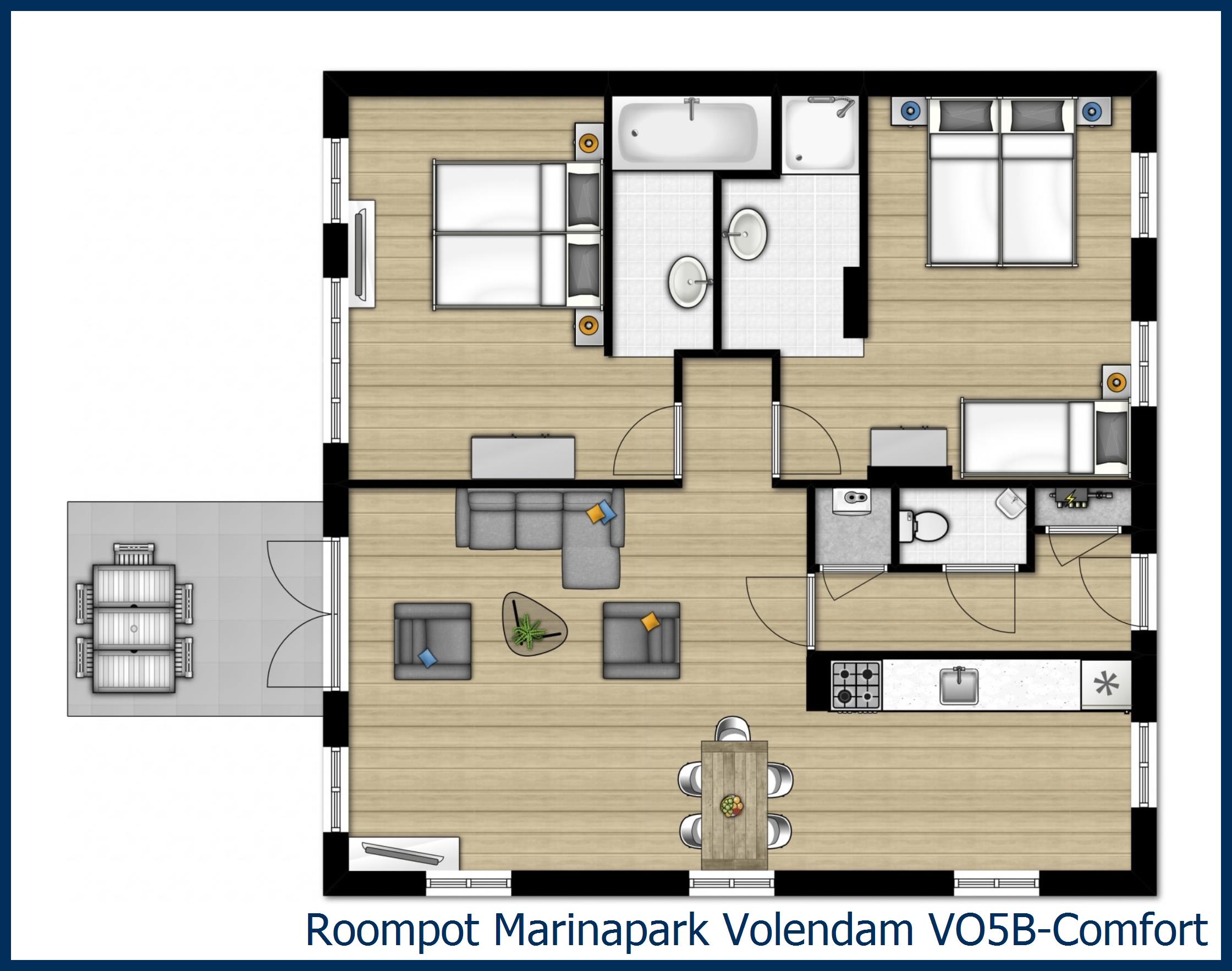 Bungalow VO5B-Comfort à Marinapark Volendam