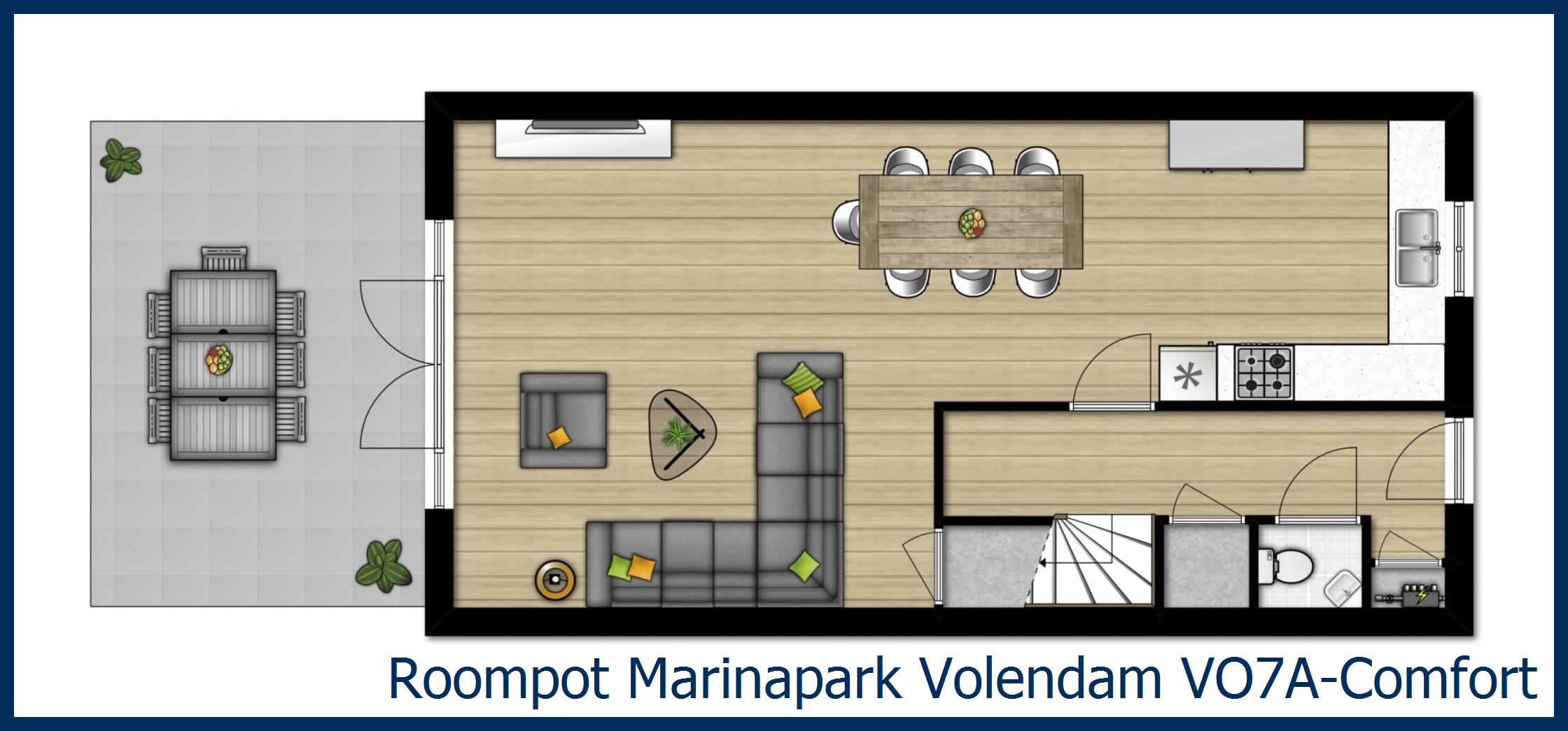 Bungalow VO7A-Comfort à Marinapark Volendam