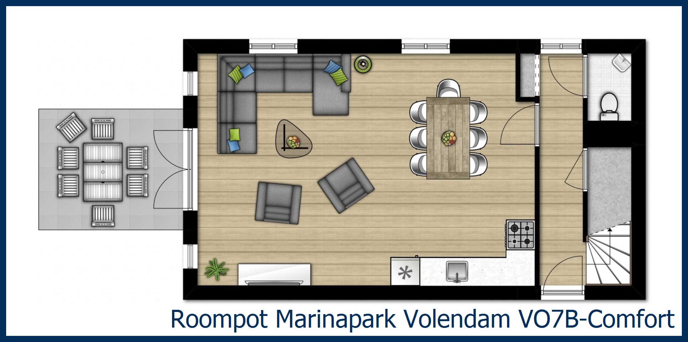 Bungalow VO7B-Comfort à Marinapark Volendam