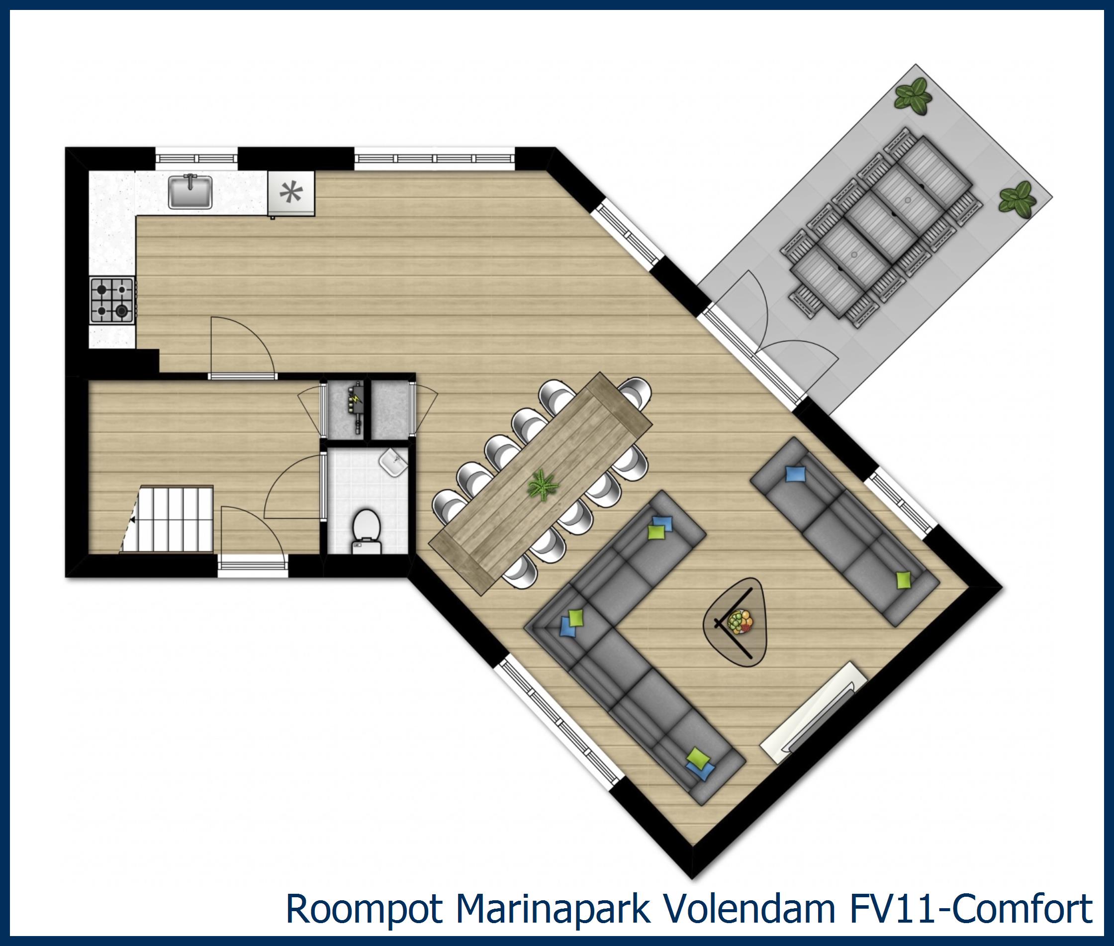 Bungalow FV11-Comfort in Marinapark Volendam