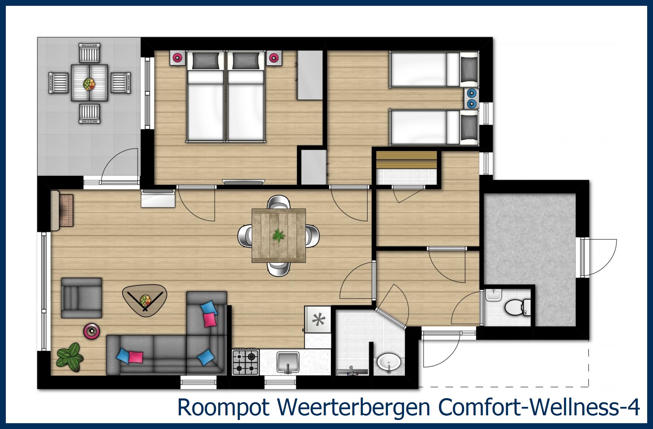 Bungalow Comfort-Wellness-4 à Weerterbergen