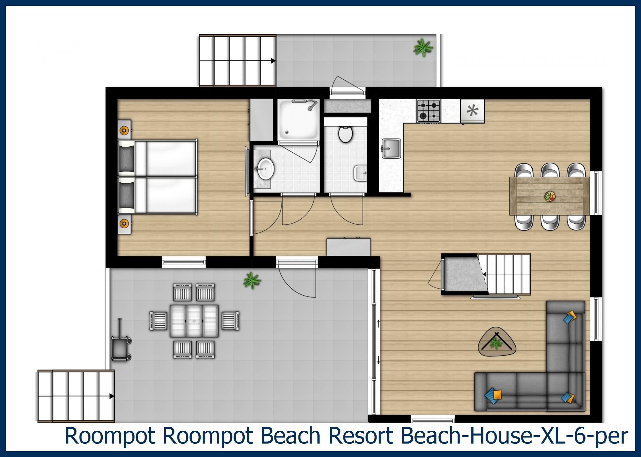 Beach House Beach-House-XL-6-pers à Beach Resort