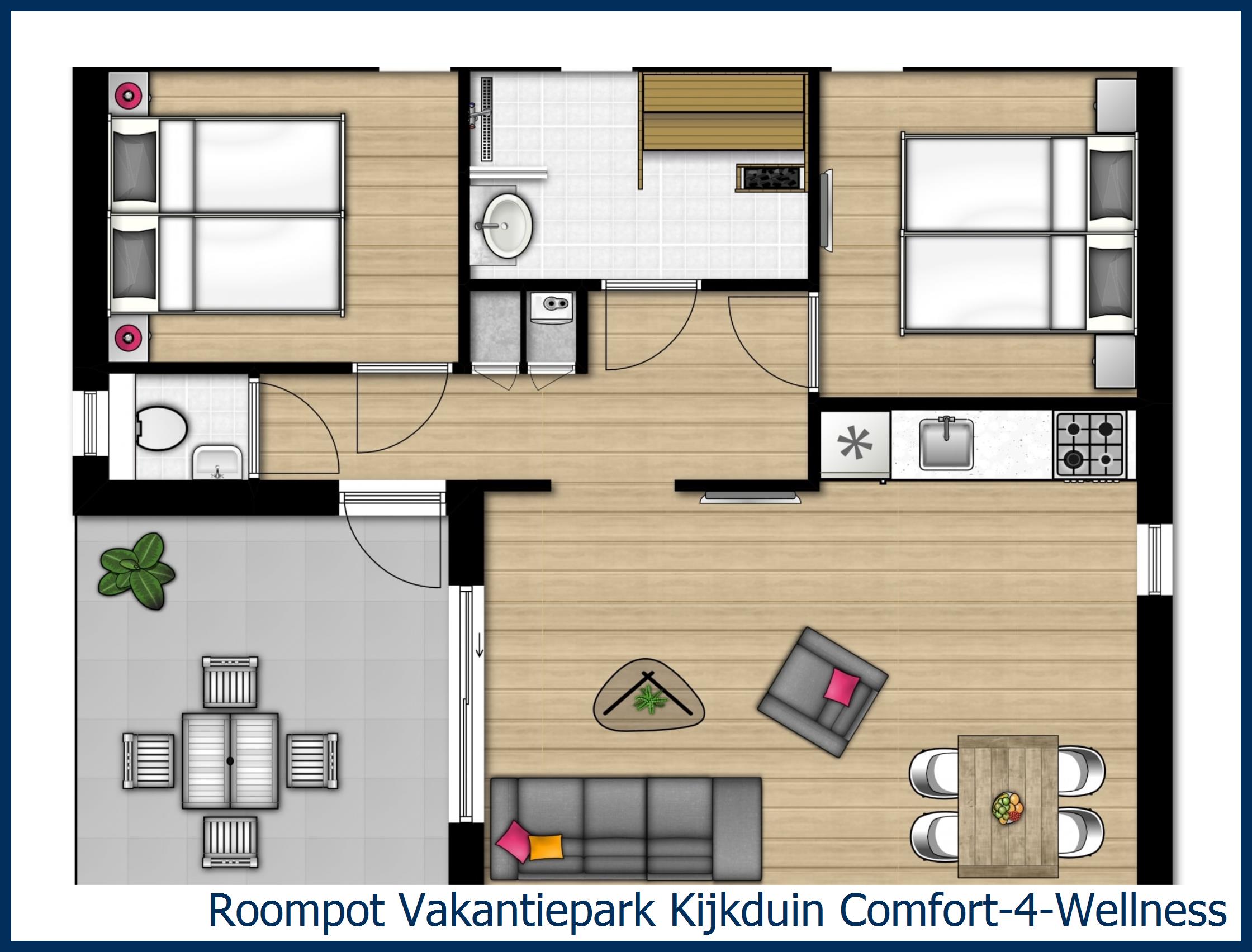 Chalet Comfort-4-Wellness in Kijkduin