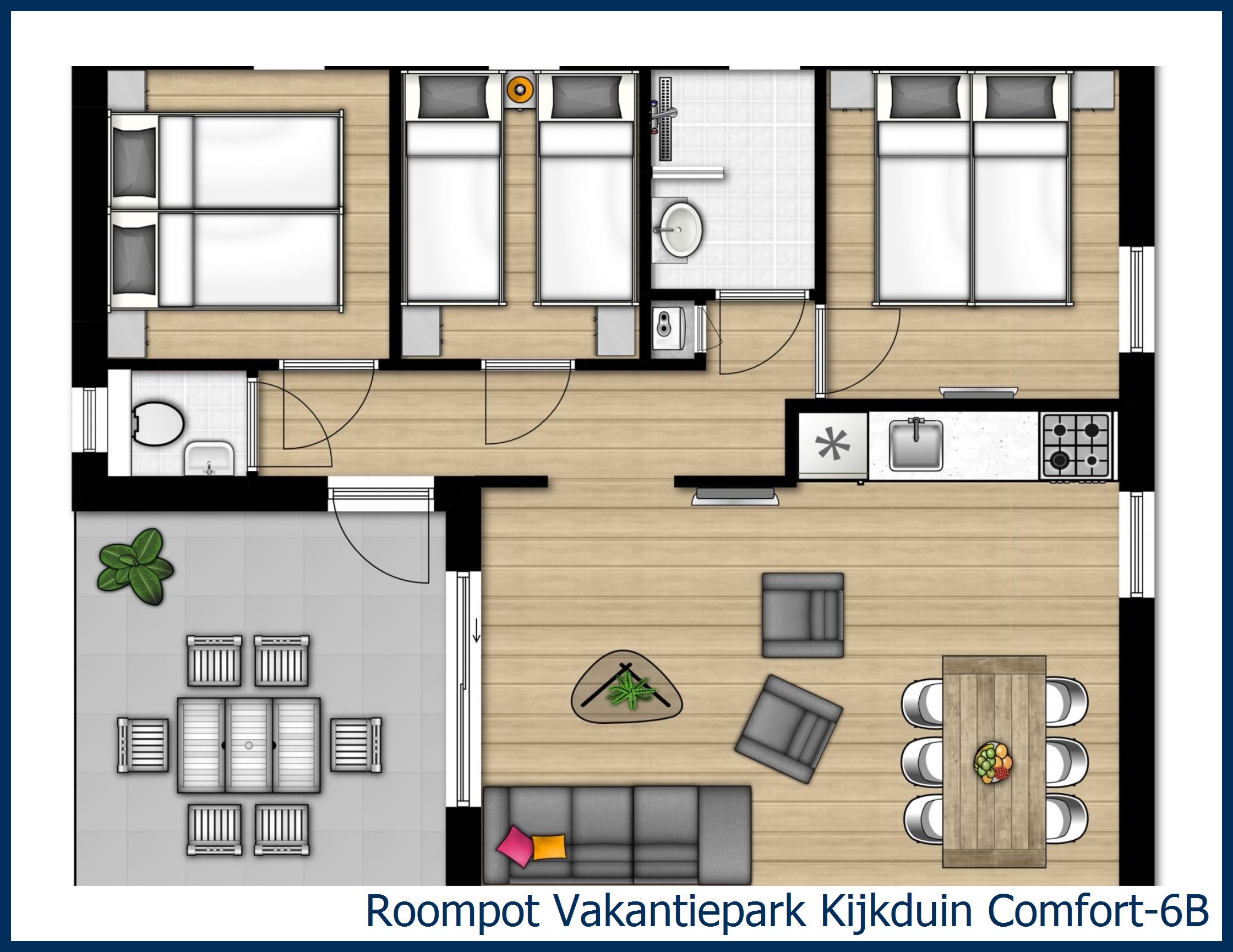 Chalet Comfort-6B in Kijkduin