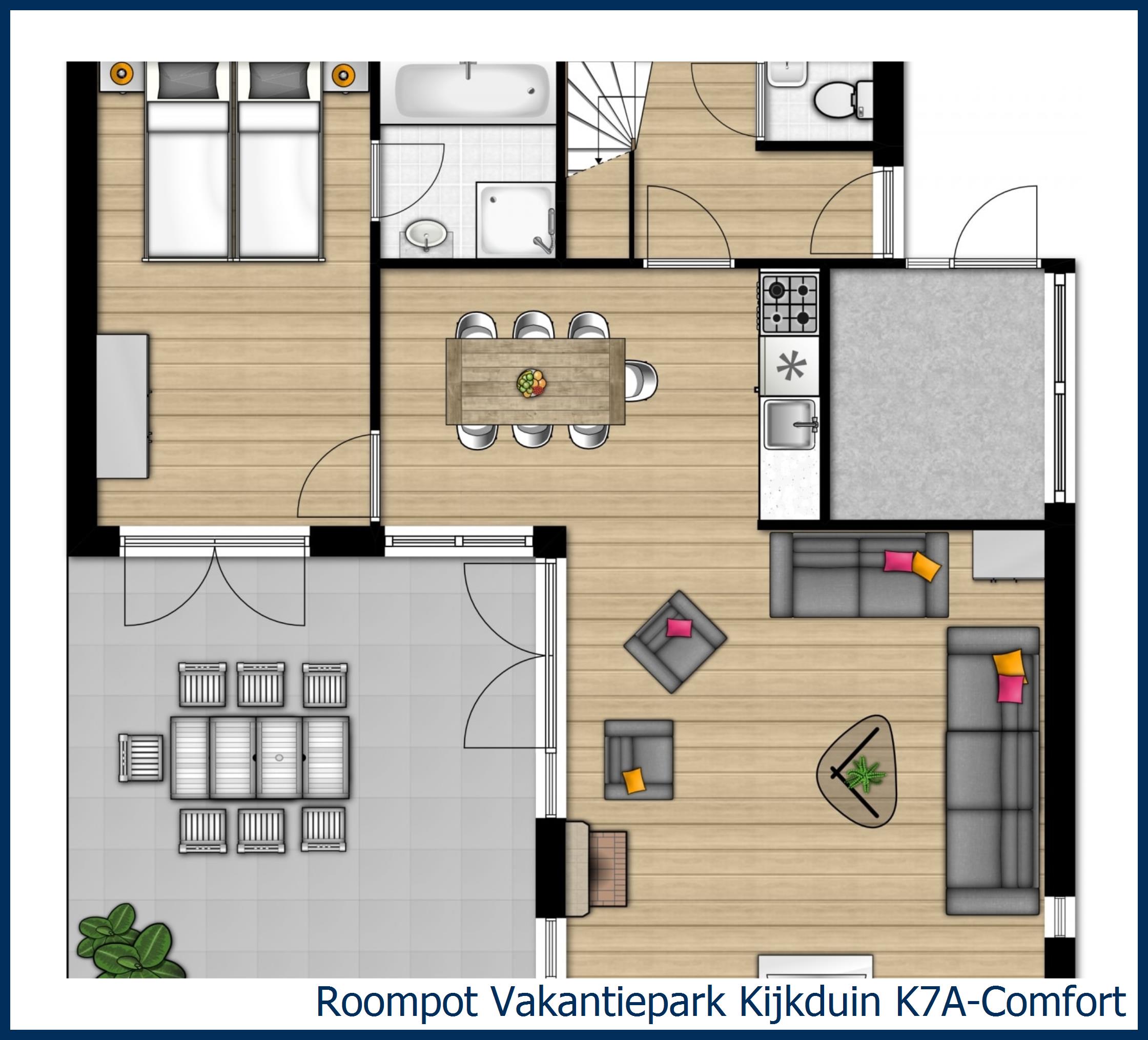 Bungalow K7A-Comfort in Kijkduin