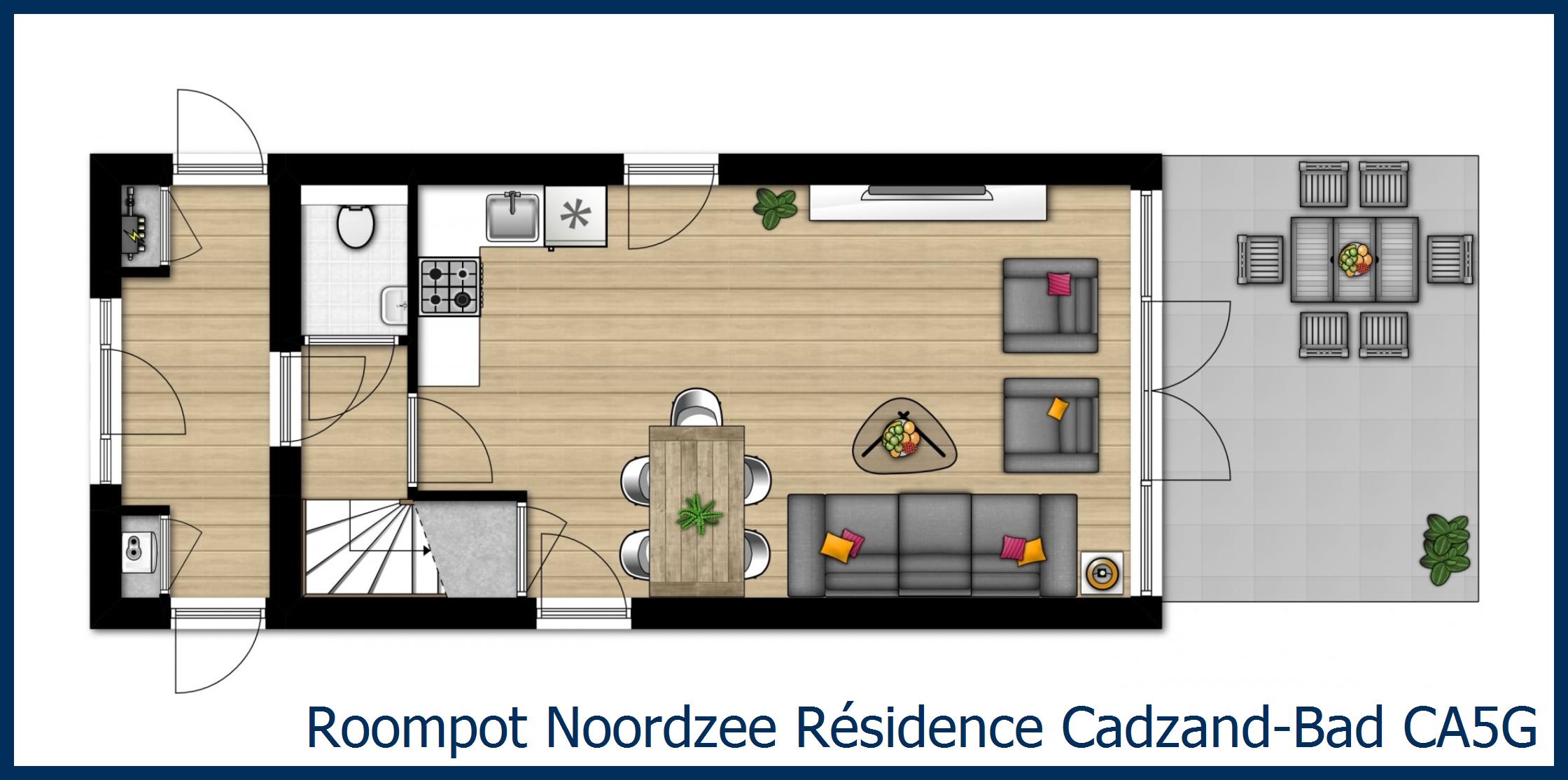 Bungalow CA5G in Noordzee Résidence Cadzand-Bad