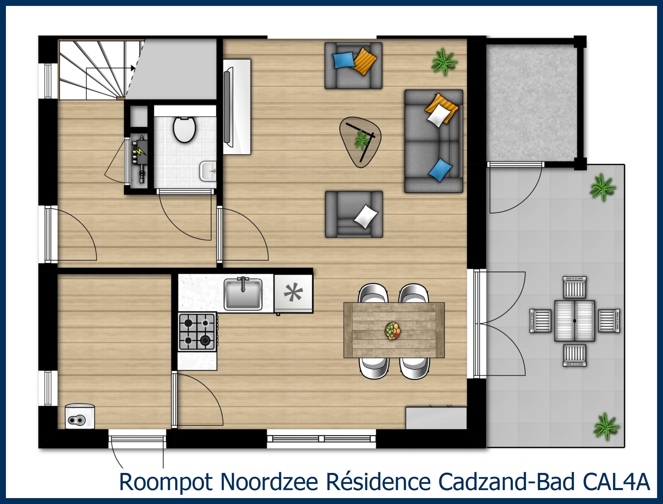 Villa CAL4A in Noordzee Résidence Cadzand-Bad