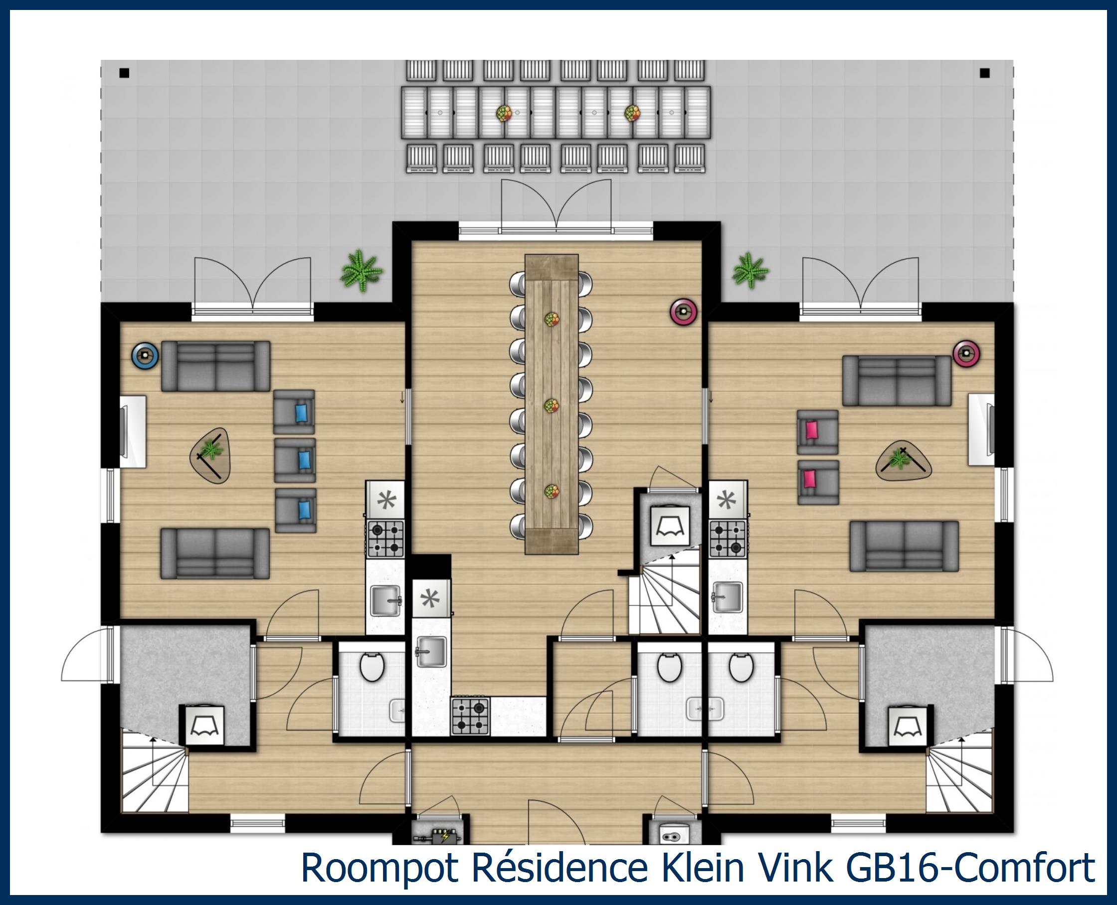 Bungalow GB16-Comfort à Résidence Klein Vink