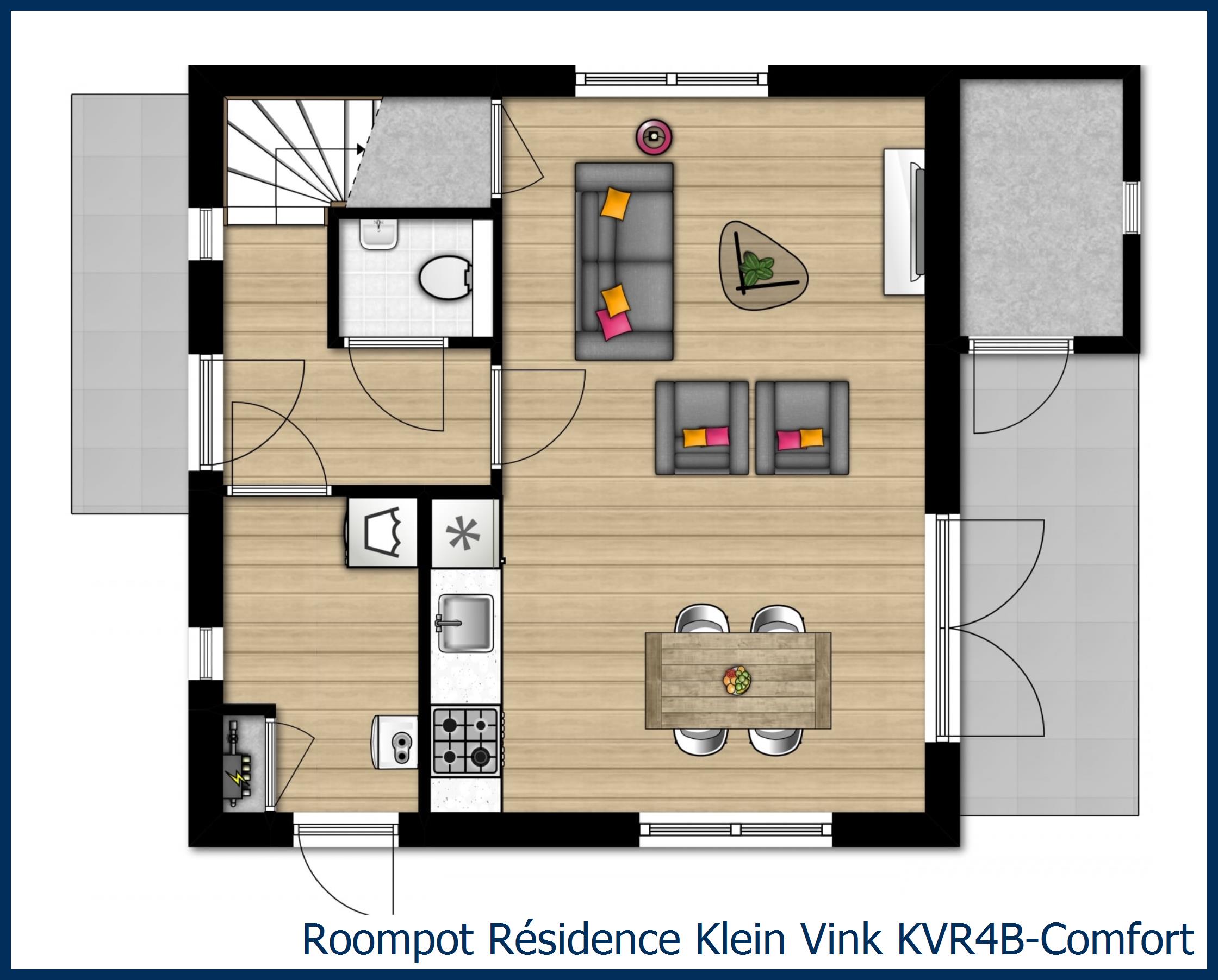 Villa KVR4B-Comfort à Résidence Klein Vink