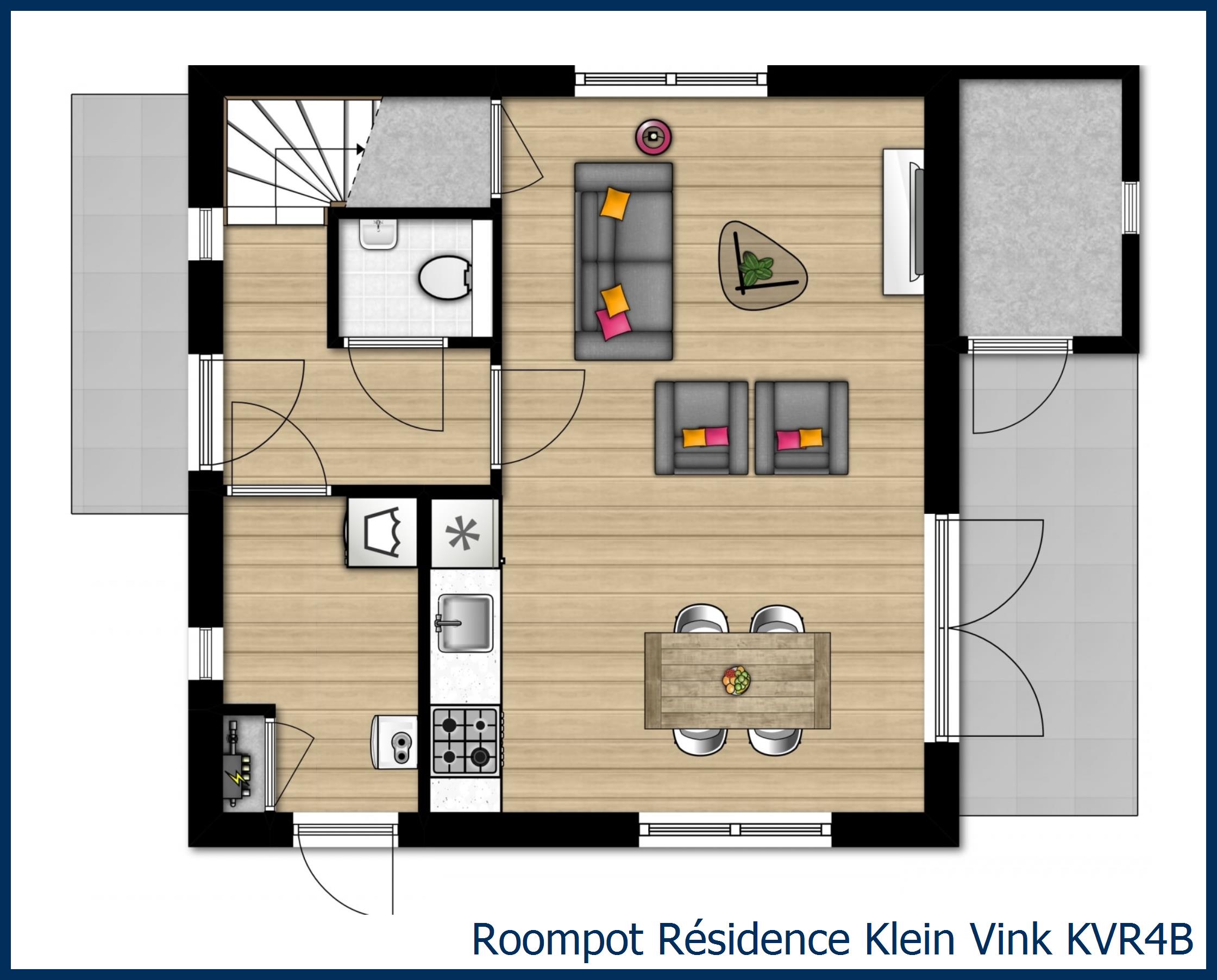 Bungalow KVR4B à Résidence Klein Vink