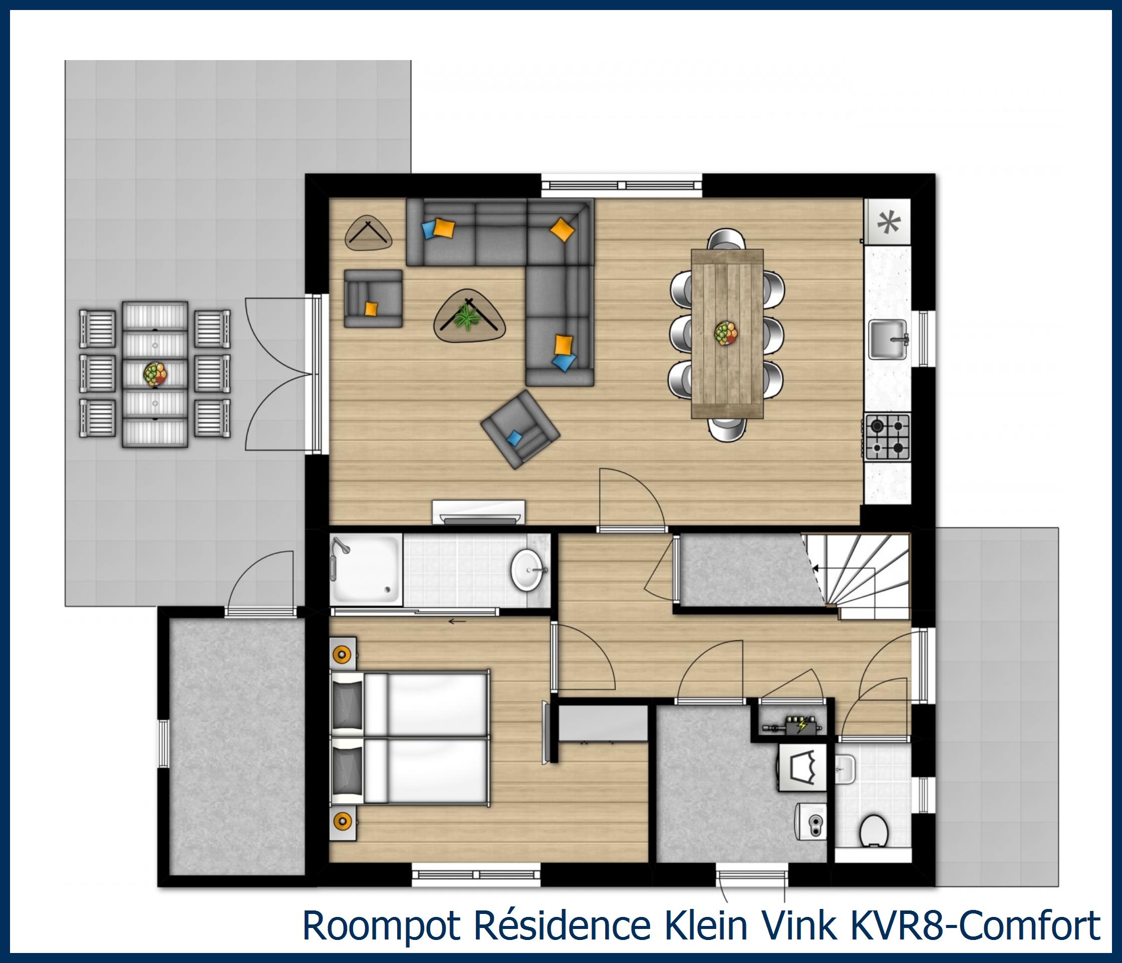 Villa KVR8-Comfort à Résidence Klein Vink