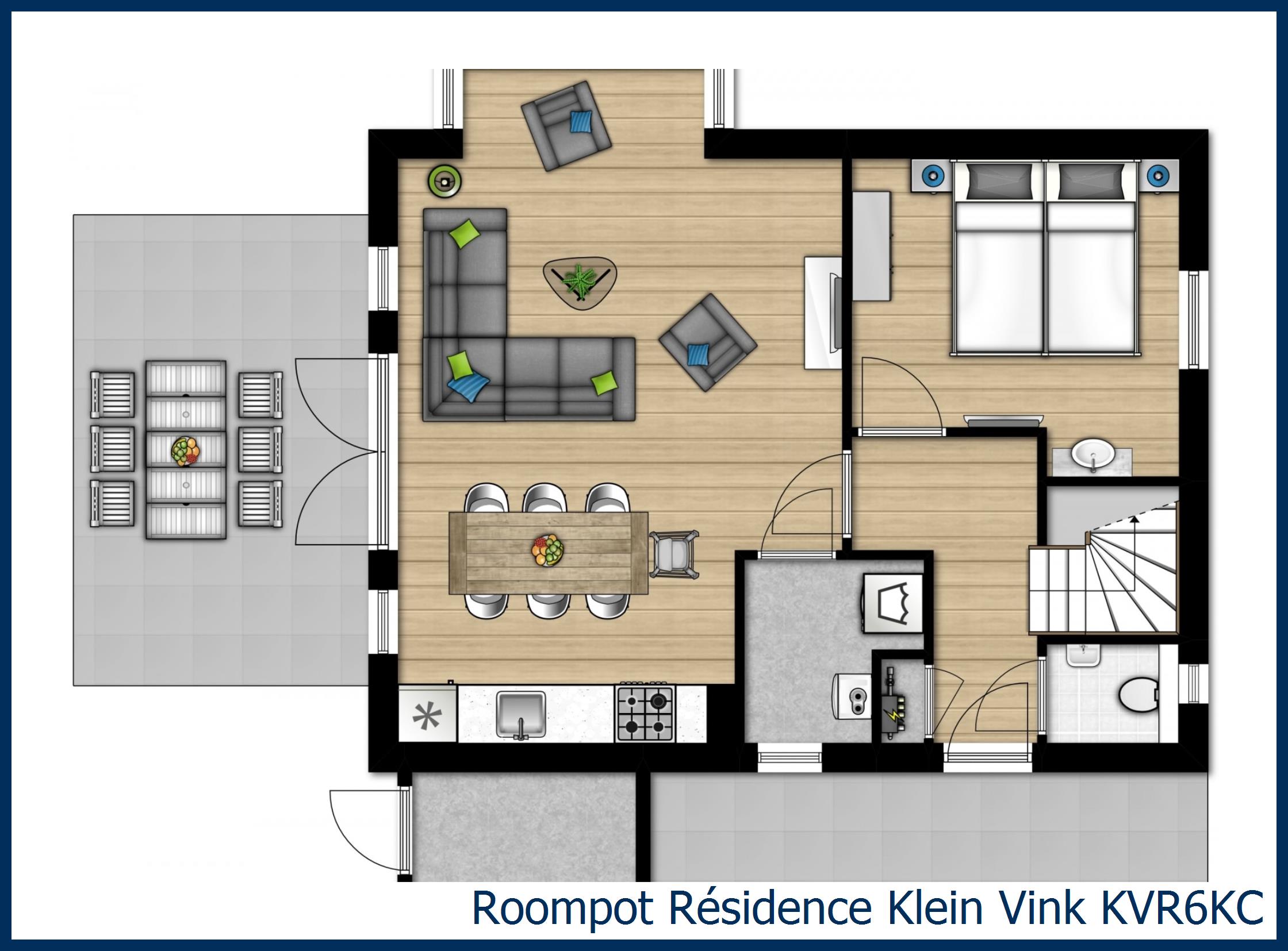 Bungalow KVR6KC in Résidence Klein Vink
