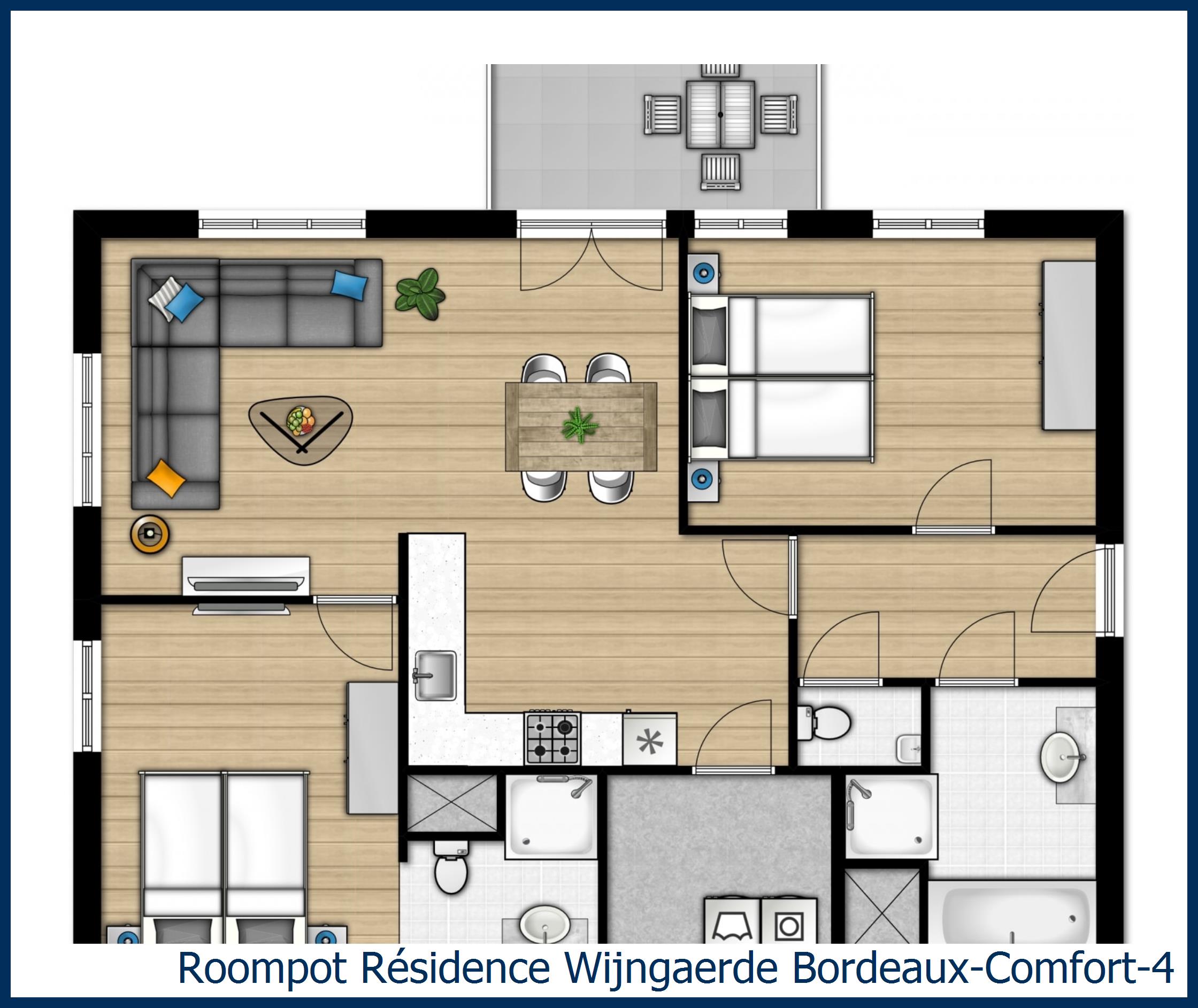 Appartement Bordeaux-Comfort-4 à Résidence Wijngaerde