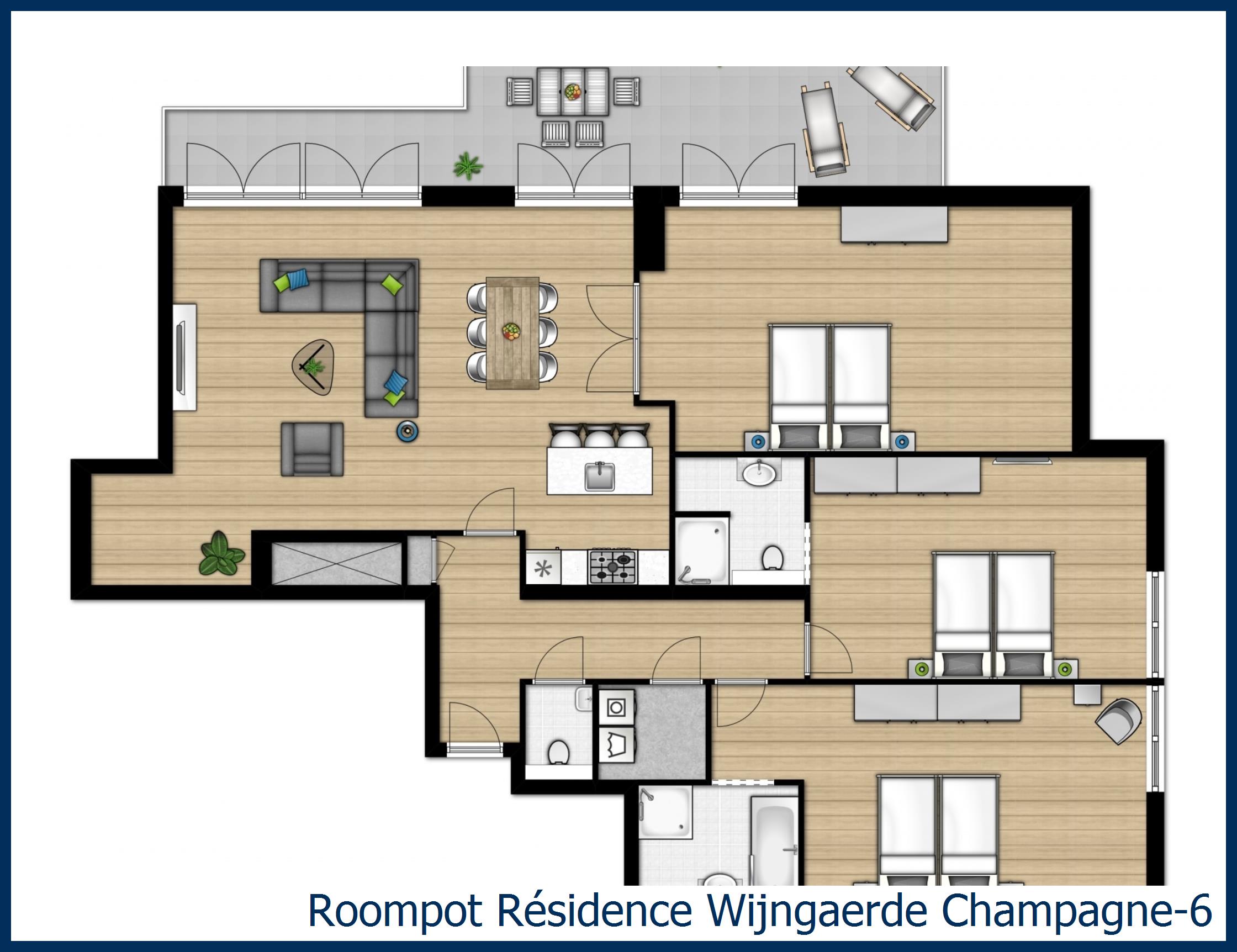 Appartement Champagne-6 à Résidence Wijngaerde