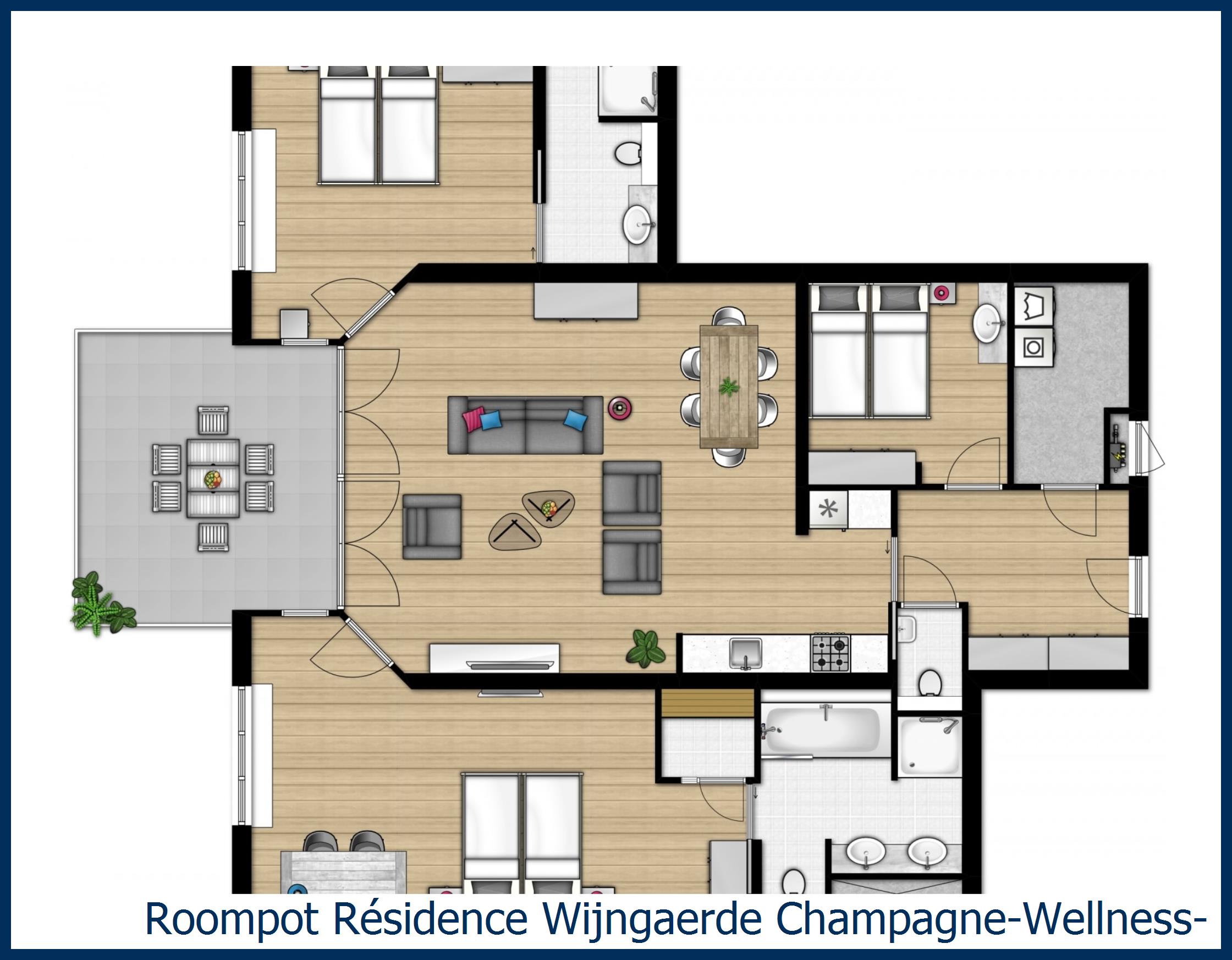 Appartement Champagne-Wellness-6 à Résidence Wijngaerde