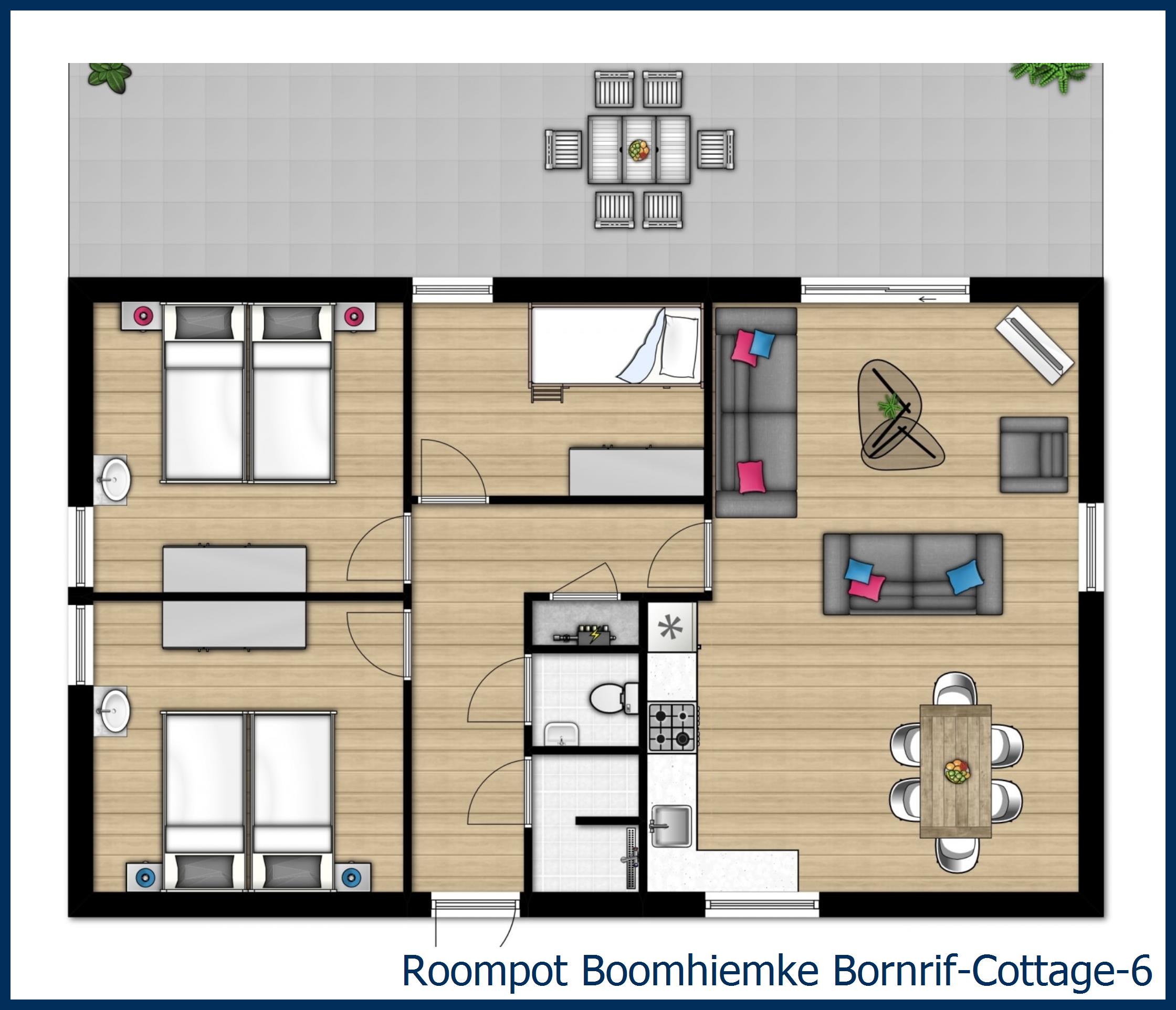 Bungalow Bornrif--6 à Boomhiemke