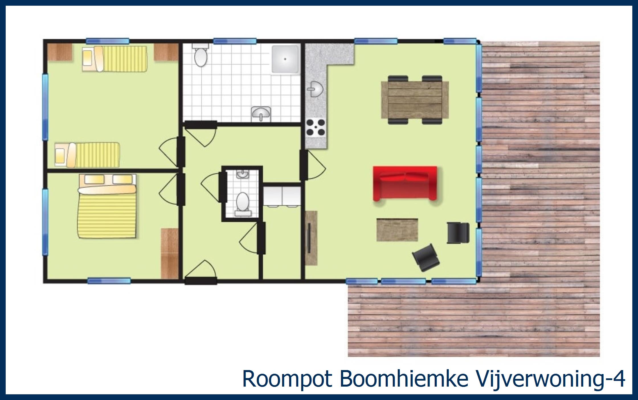 Finse Bungalow 4 Vijverwoning-4 à Boomhiemke