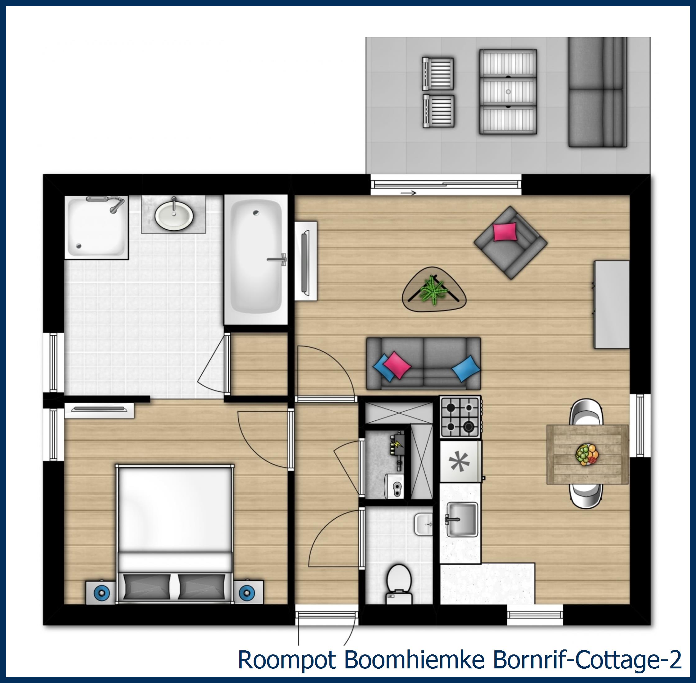 Bungalow Bornrif--2 in Boomhiemke