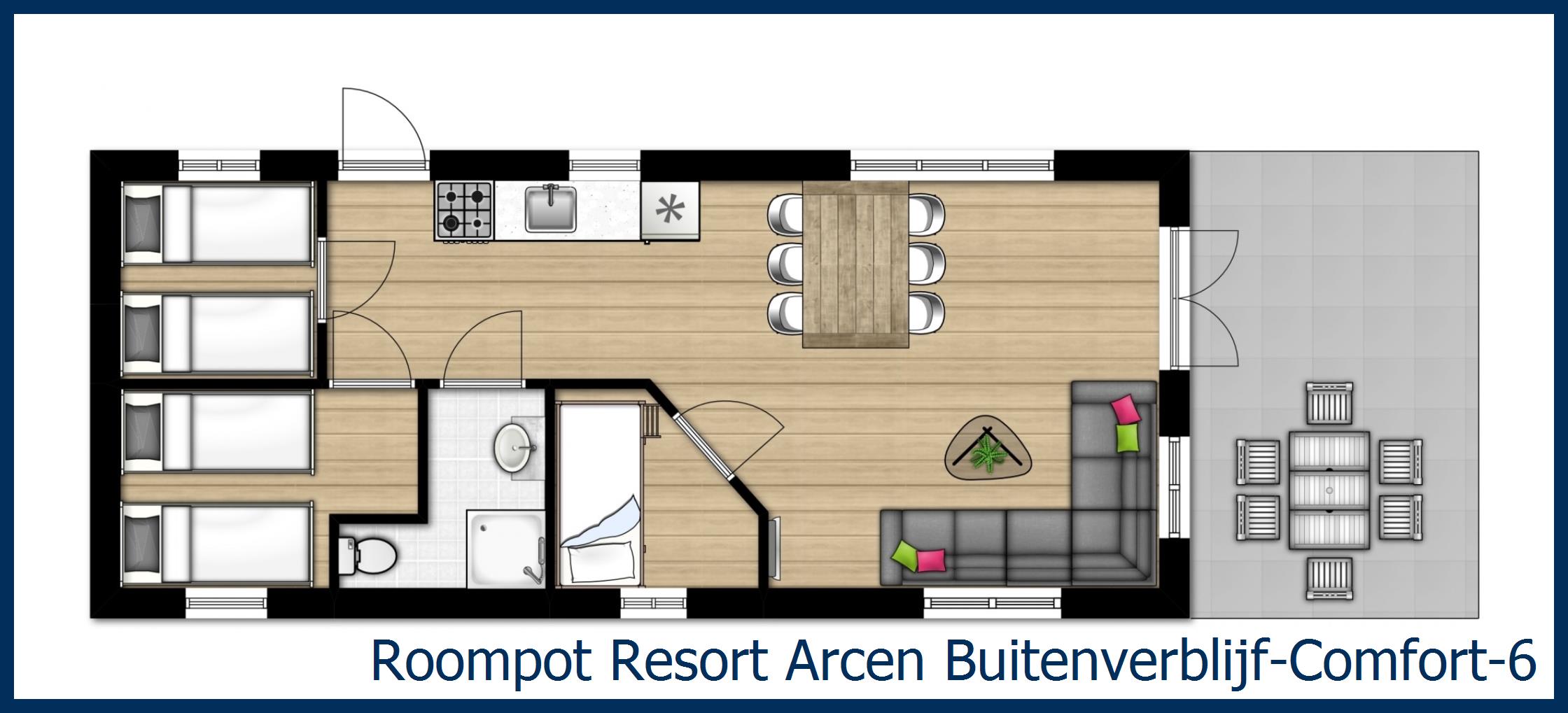 Chalet Buitenverblijf-Comfort-6 à Resort Arcen