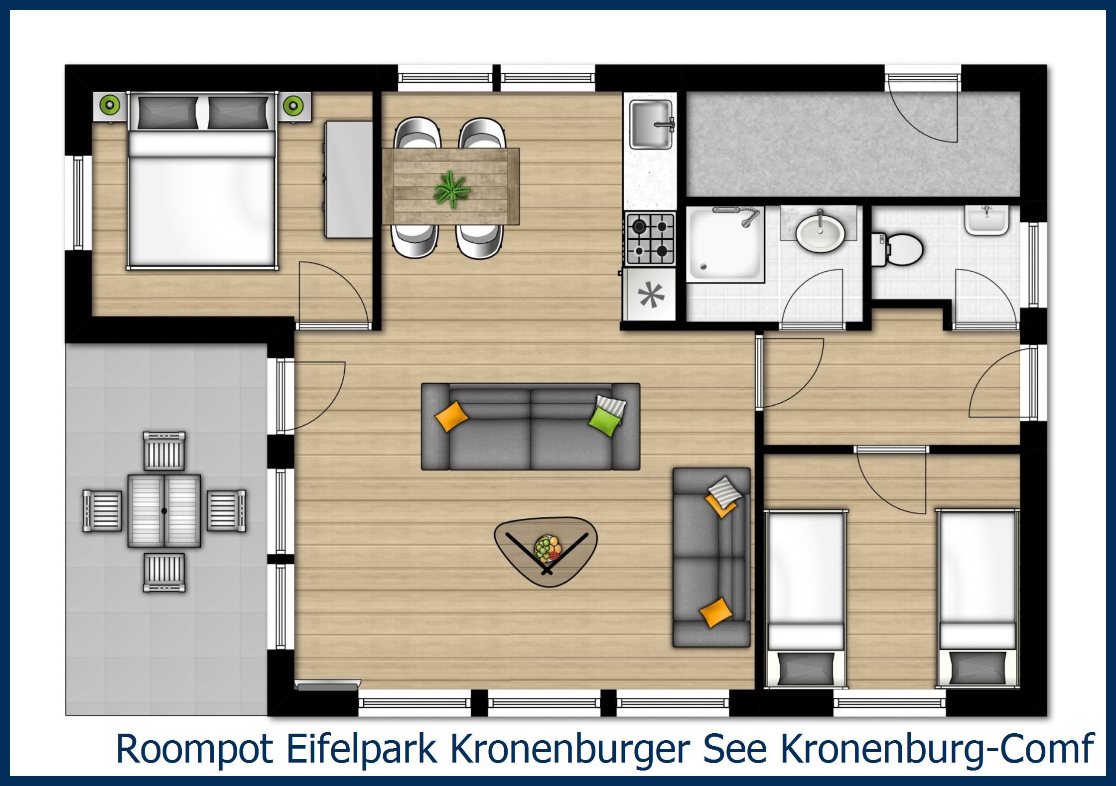 Bungalow Kronenburg-Comfort-4 à Eifelpark Kronenburger See