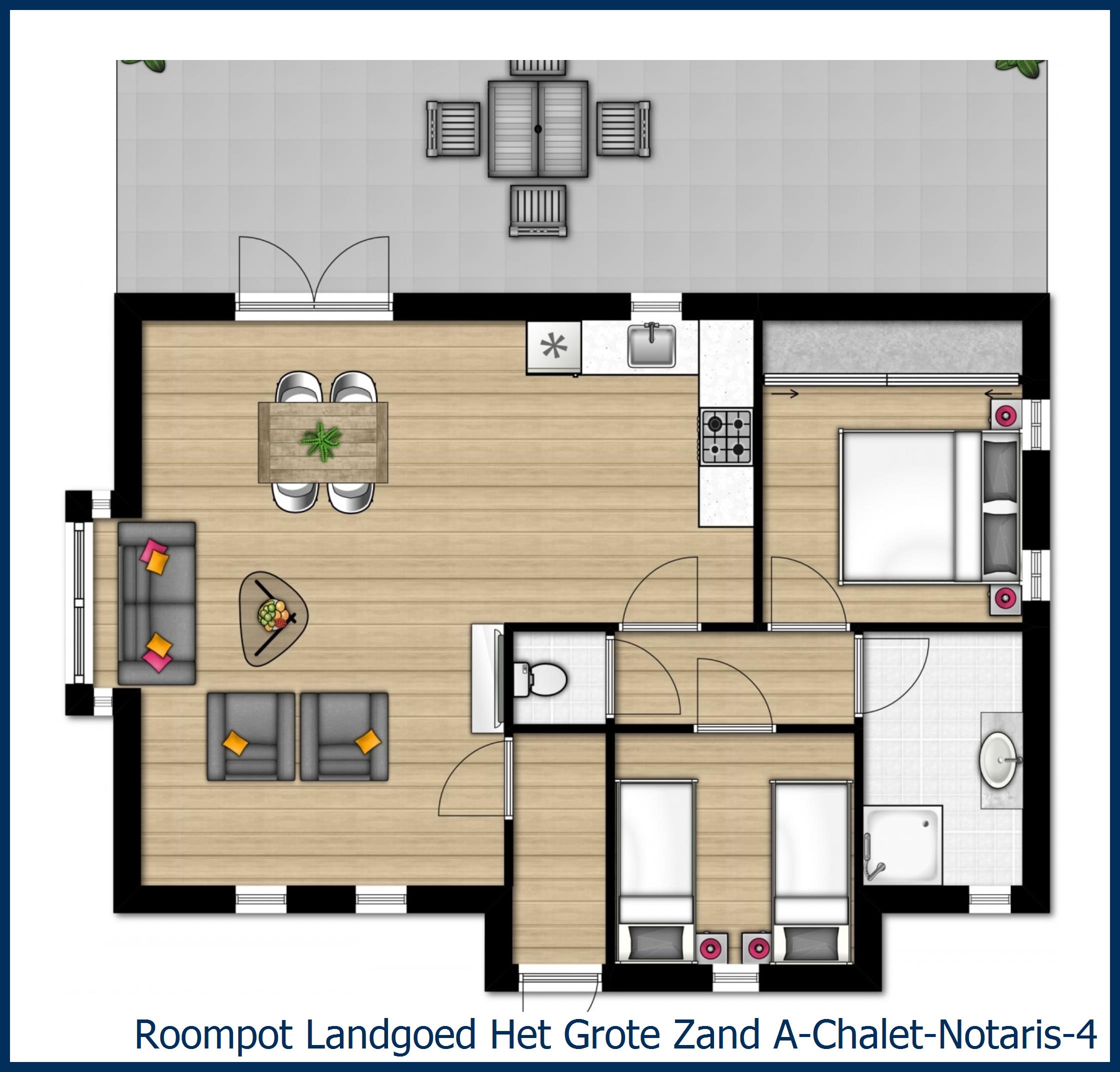Le plan du Chalet A--Notaris-4