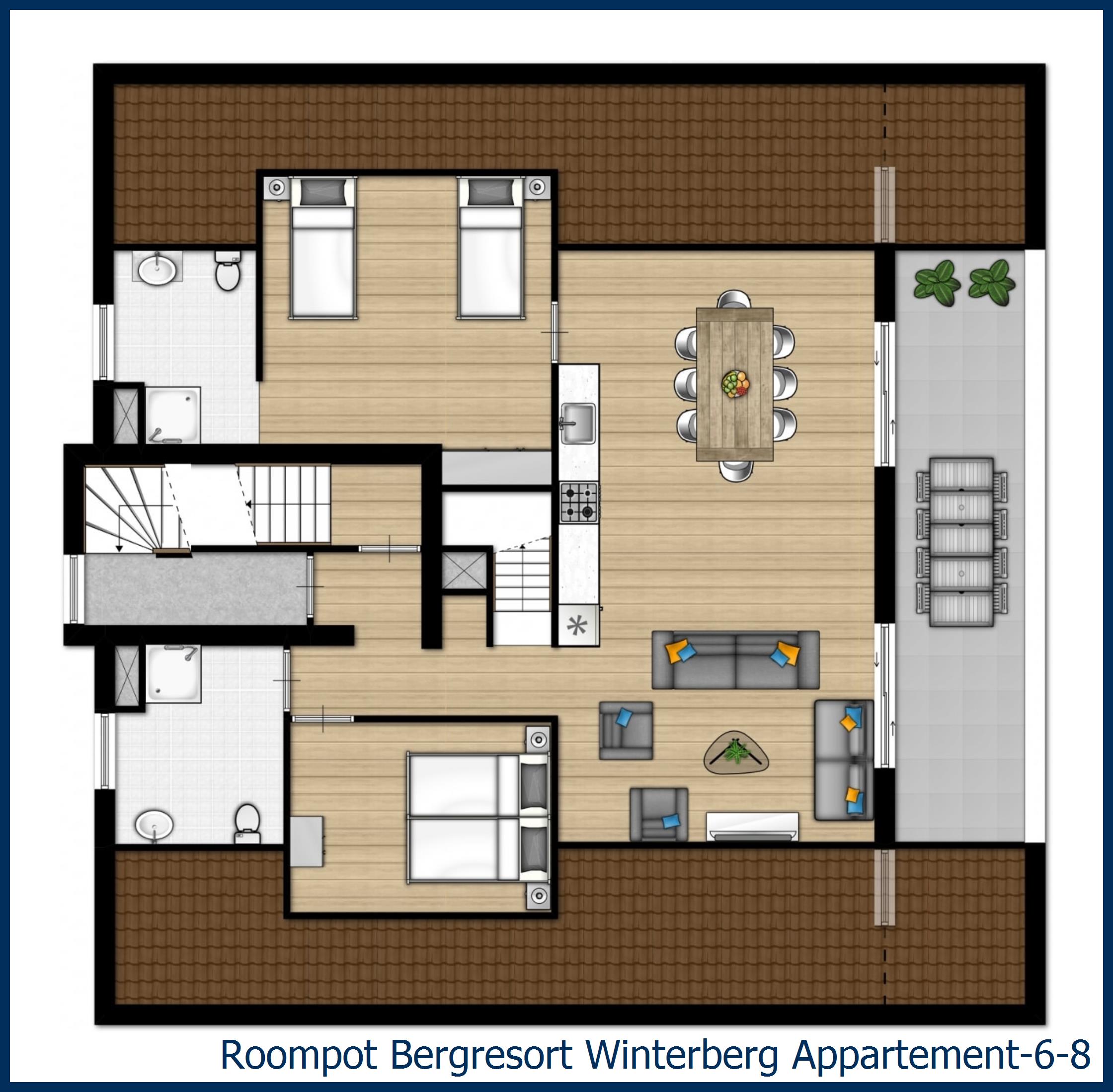 Appartement 6-8 à Bergresort Winterberg