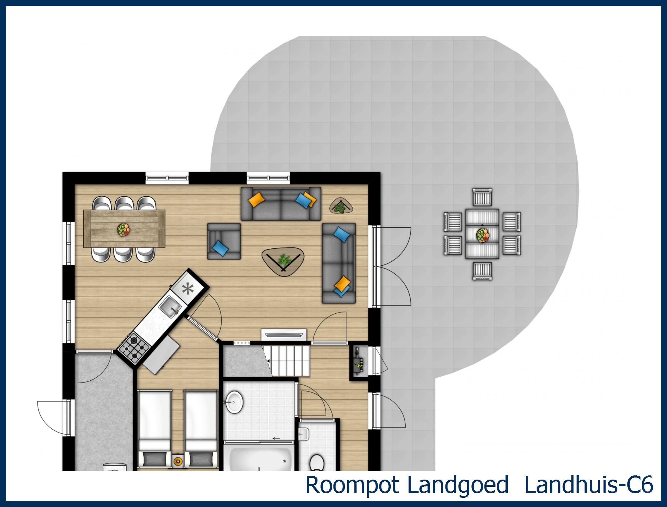 Bungalow Landhuis-C6 in 't Wildryck