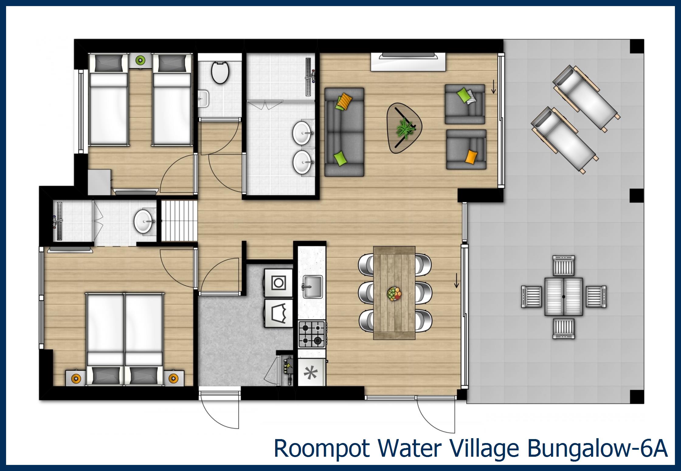 Bungalow 6A à Water Village