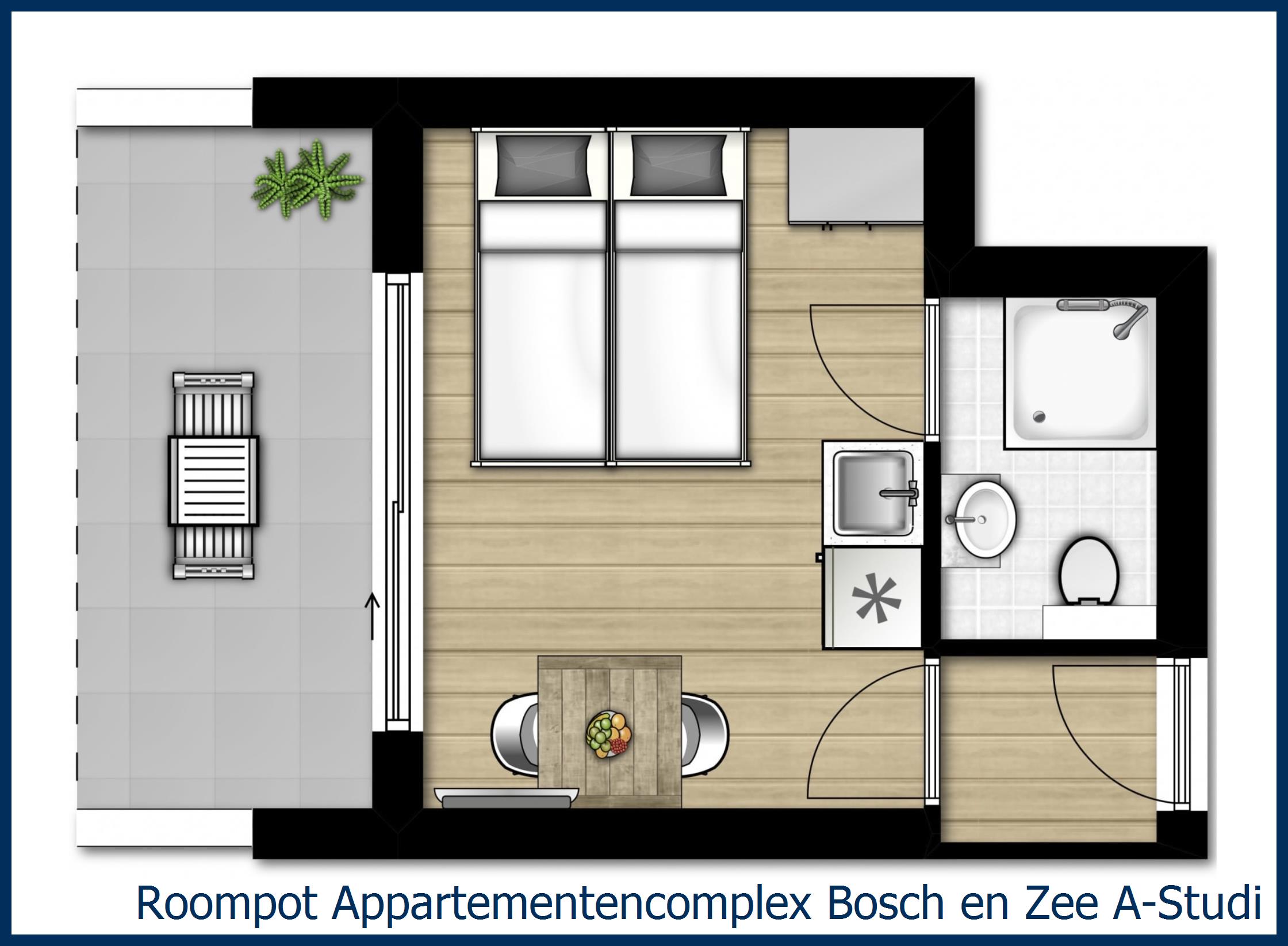 Appartement A-Studio-2-comfort à Bosch en Zee